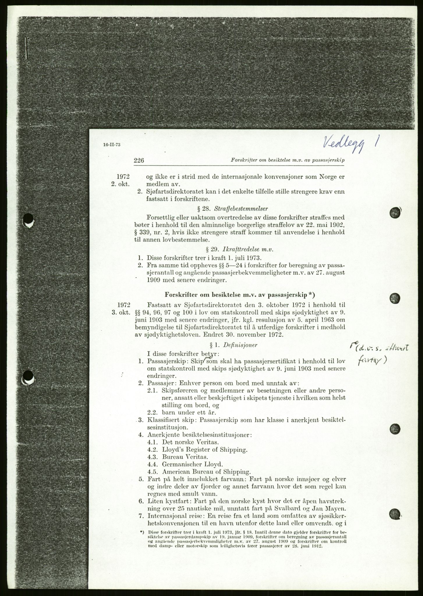 Sjøfartsdirektoratet med forløpere, generelt arkiv, AV/RA-S-1407/D/Du/Duc/L0642/0001: Skipskontrollen - Forskrifter / Forskrift om utleiebåter (2 mapper), 1978-1987, p. 189