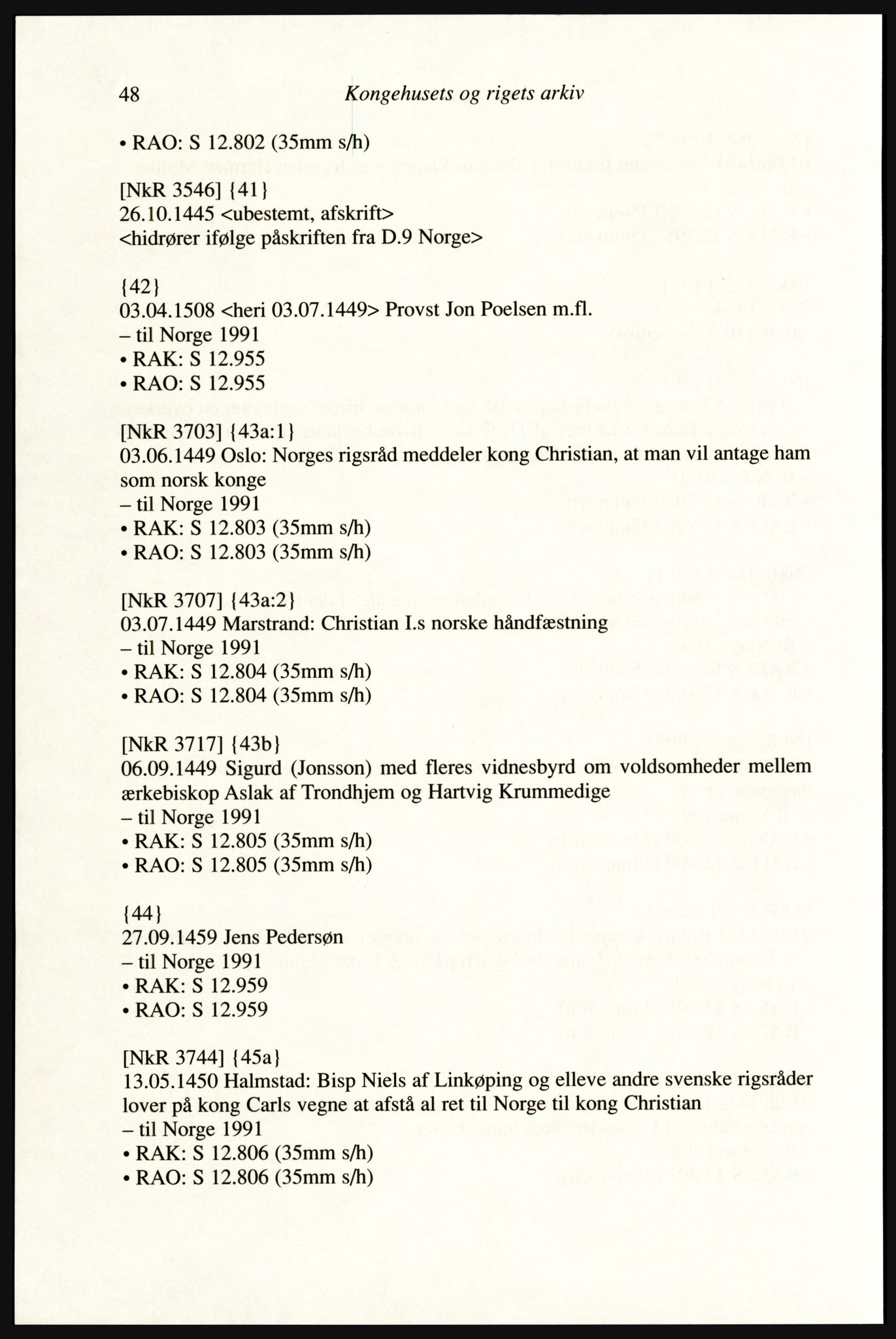 Publikasjoner utgitt av Arkivverket, PUBL/PUBL-001/A/0002: Erik Gøbel: NOREG, Tværregistratur over norgesrelevant materiale i Rigsarkivet i København (2000), 2000, p. 50