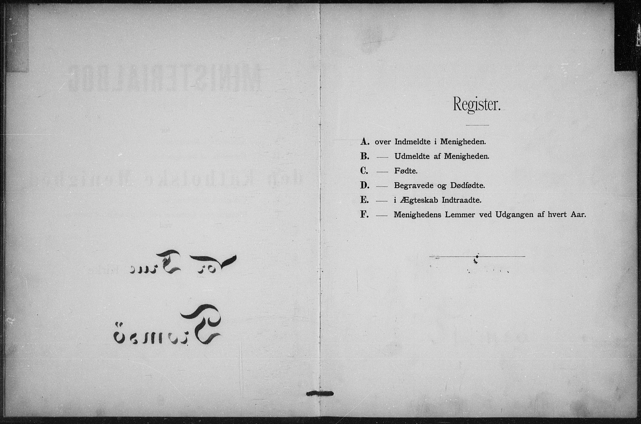 Uten arkivreferanse, SATØ/-: Dissenter register no. DP 2, 1890-1902