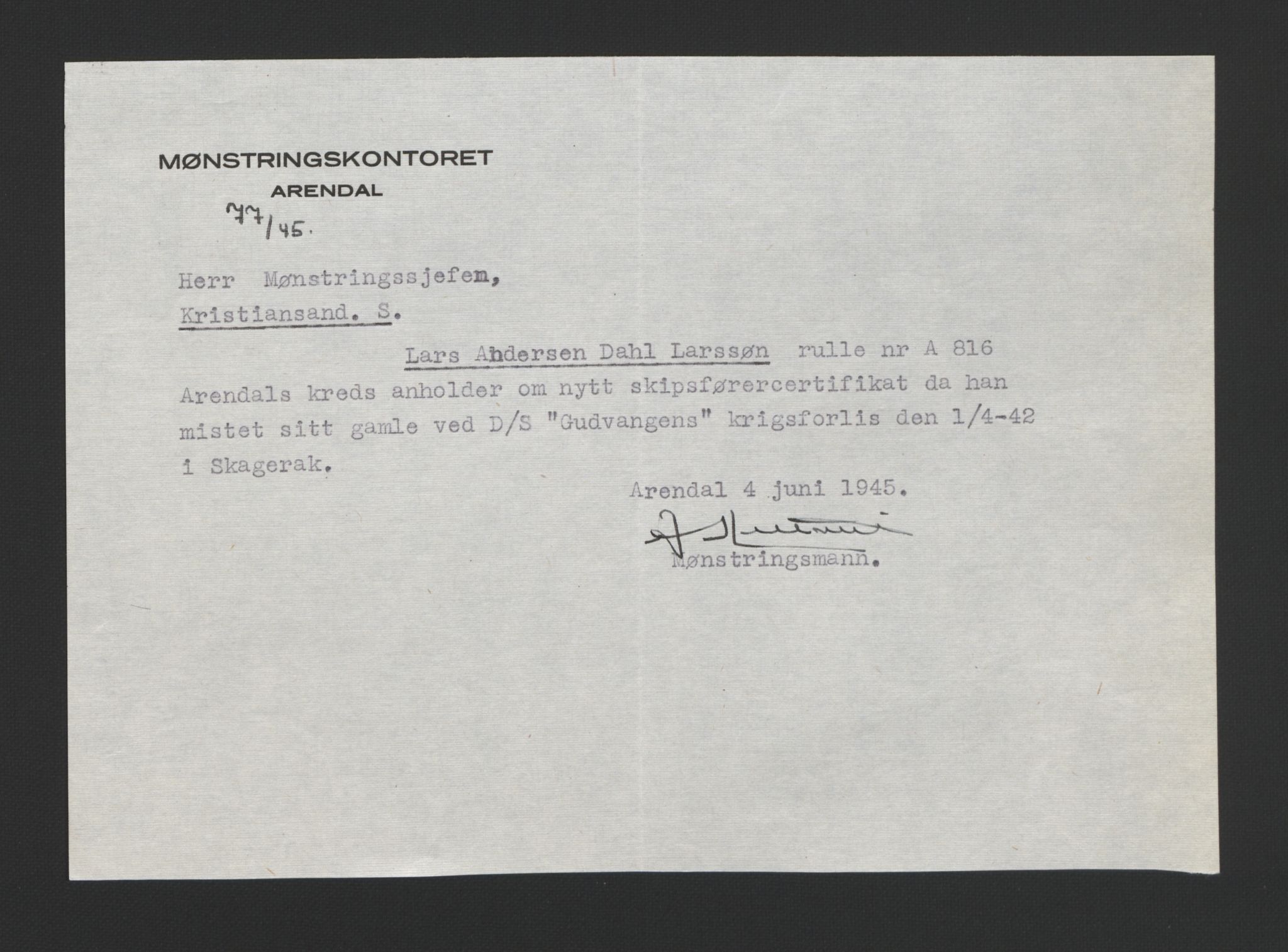 Arendal mønstringskrets, SAK/2031-0012/F/Fb/L0003: Hovedrulle A nr 1-2495, E-4, 1899-1949, p. 228