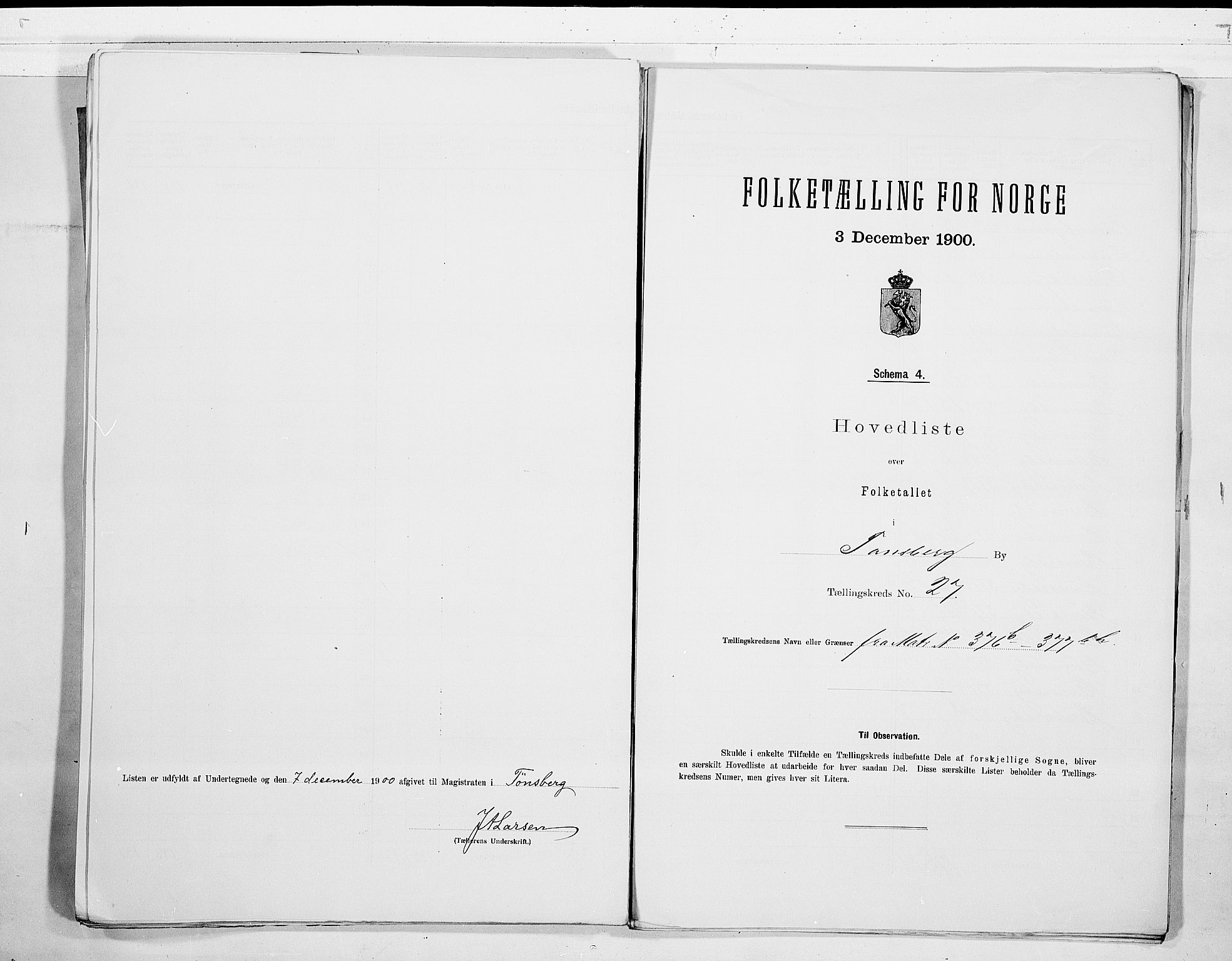 RA, 1900 census for Tønsberg, 1900, p. 56