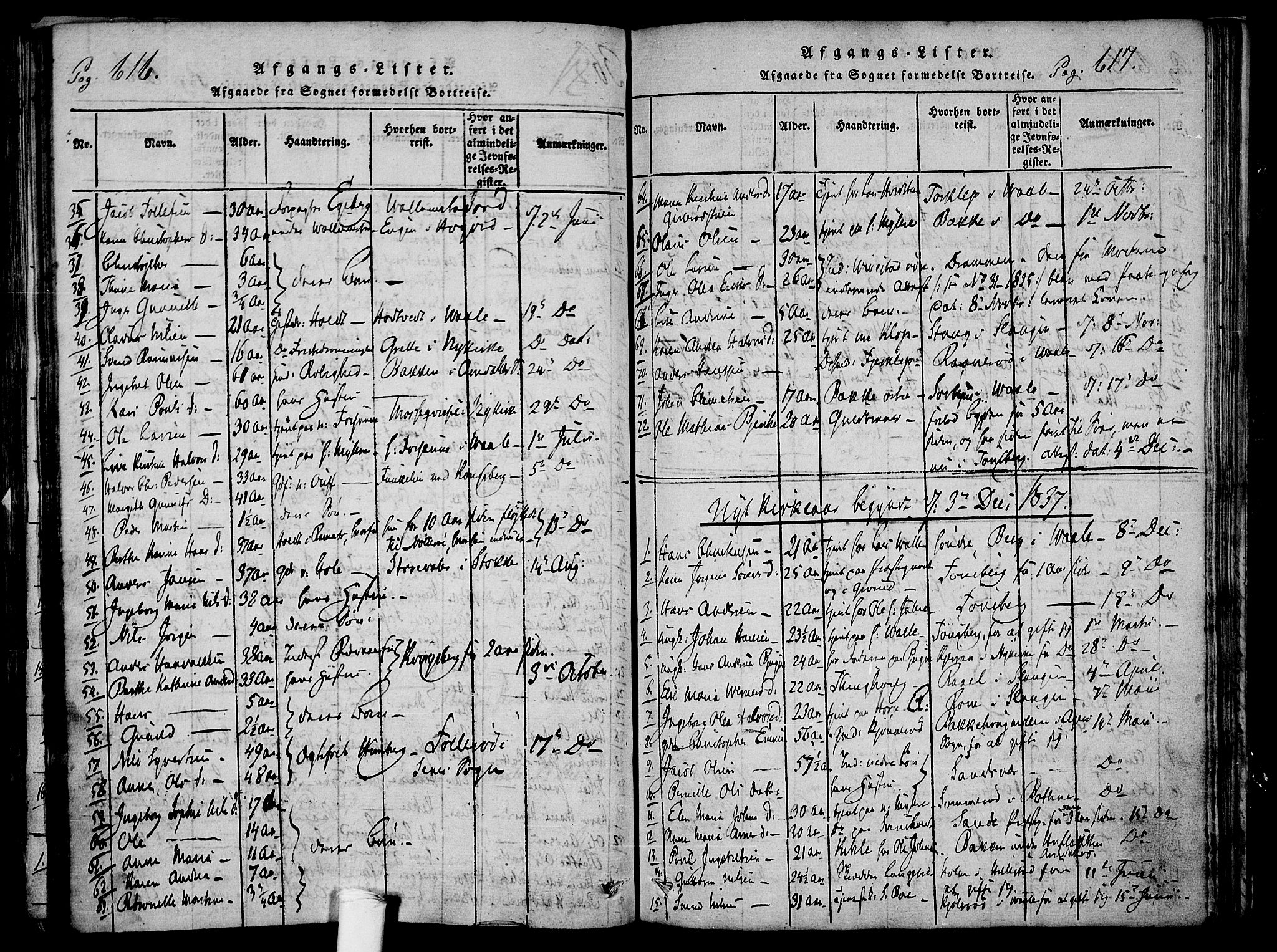 Ramnes kirkebøker, AV/SAKO-A-314/F/Fa/L0004: Parish register (official) no. I 4, 1813-1840, p. 616-617