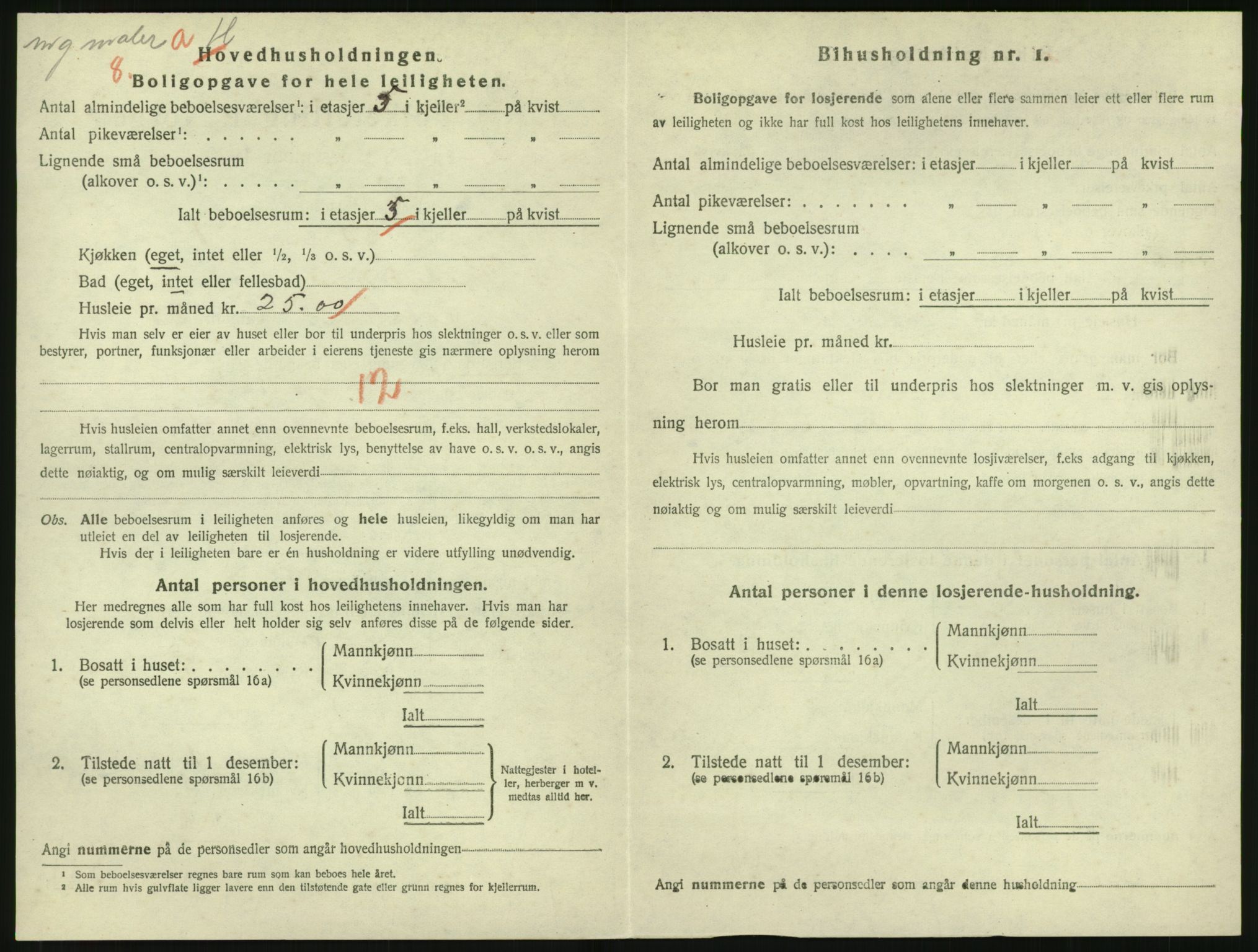 SAK, 1920 census for Tvedestrand, 1920, p. 738