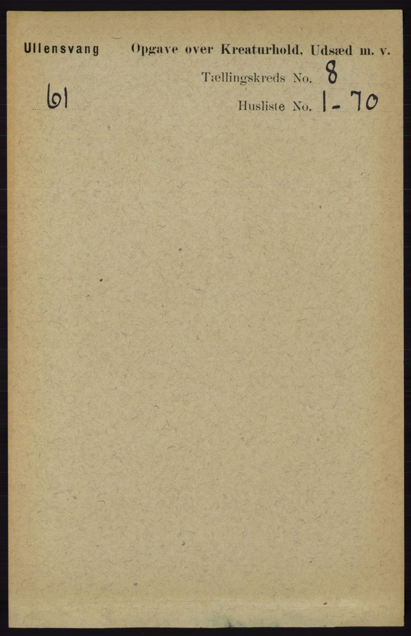 RA, 1891 census for 1230 Ullensvang, 1891, p. 7431