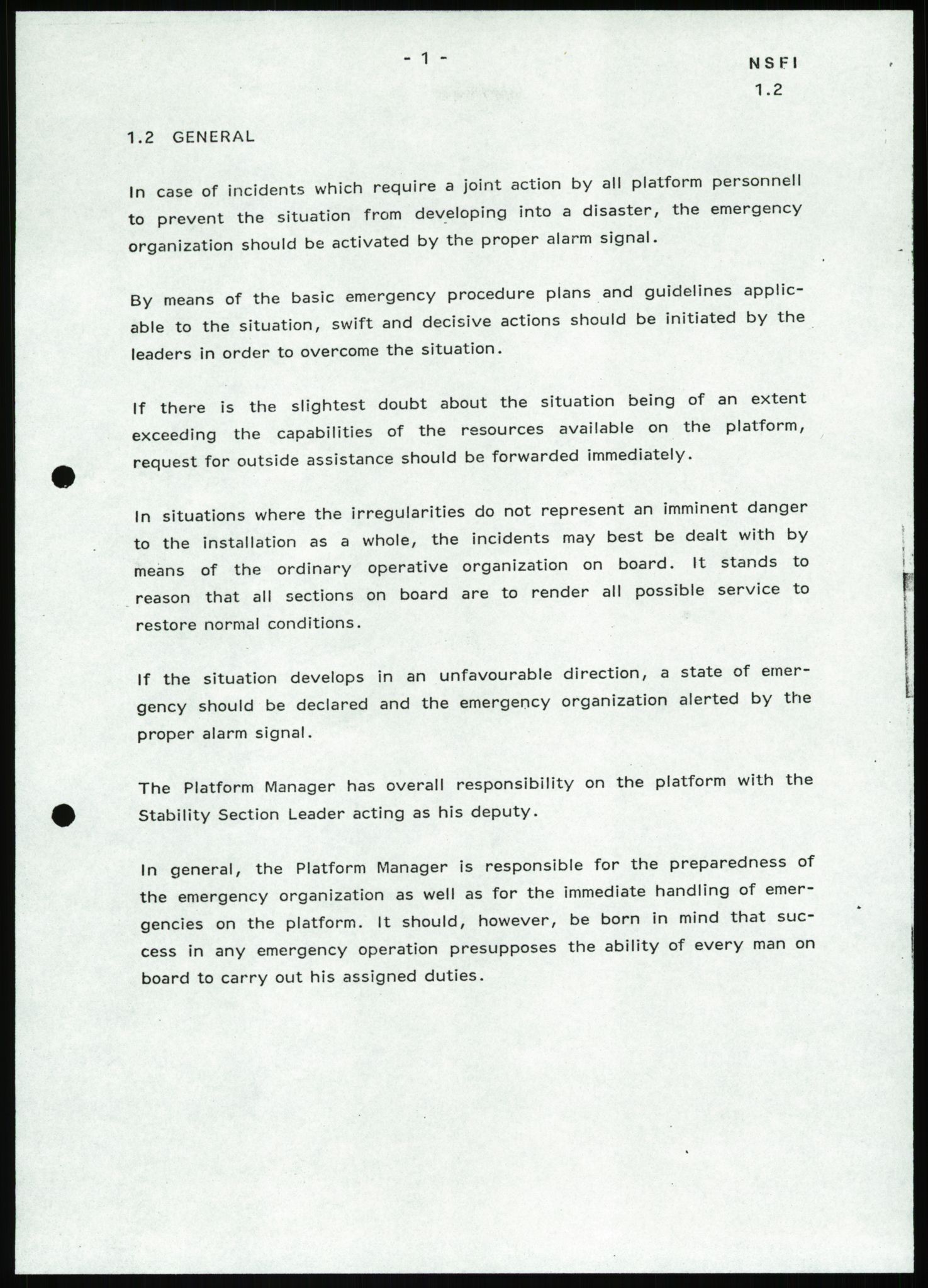 Justisdepartementet, Granskningskommisjonen ved Alexander Kielland-ulykken 27.3.1980, AV/RA-S-1165/D/L0022: Y Forskningsprosjekter (Y8-Y9)/Z Diverse (Doku.liste + Z1-Z15 av 15), 1980-1981, p. 12