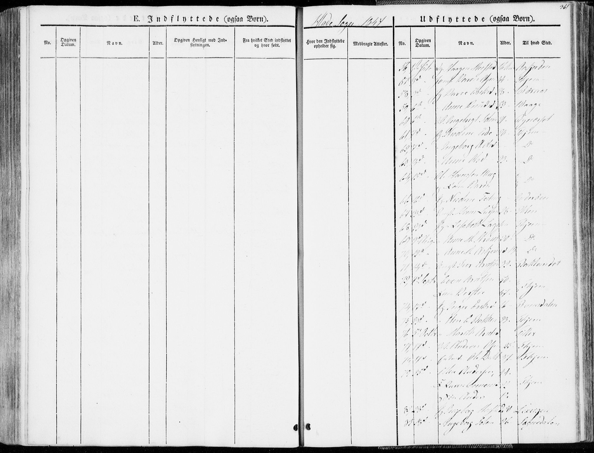 Ministerialprotokoller, klokkerbøker og fødselsregistre - Sør-Trøndelag, AV/SAT-A-1456/606/L0290: Parish register (official) no. 606A05, 1841-1847, p. 361