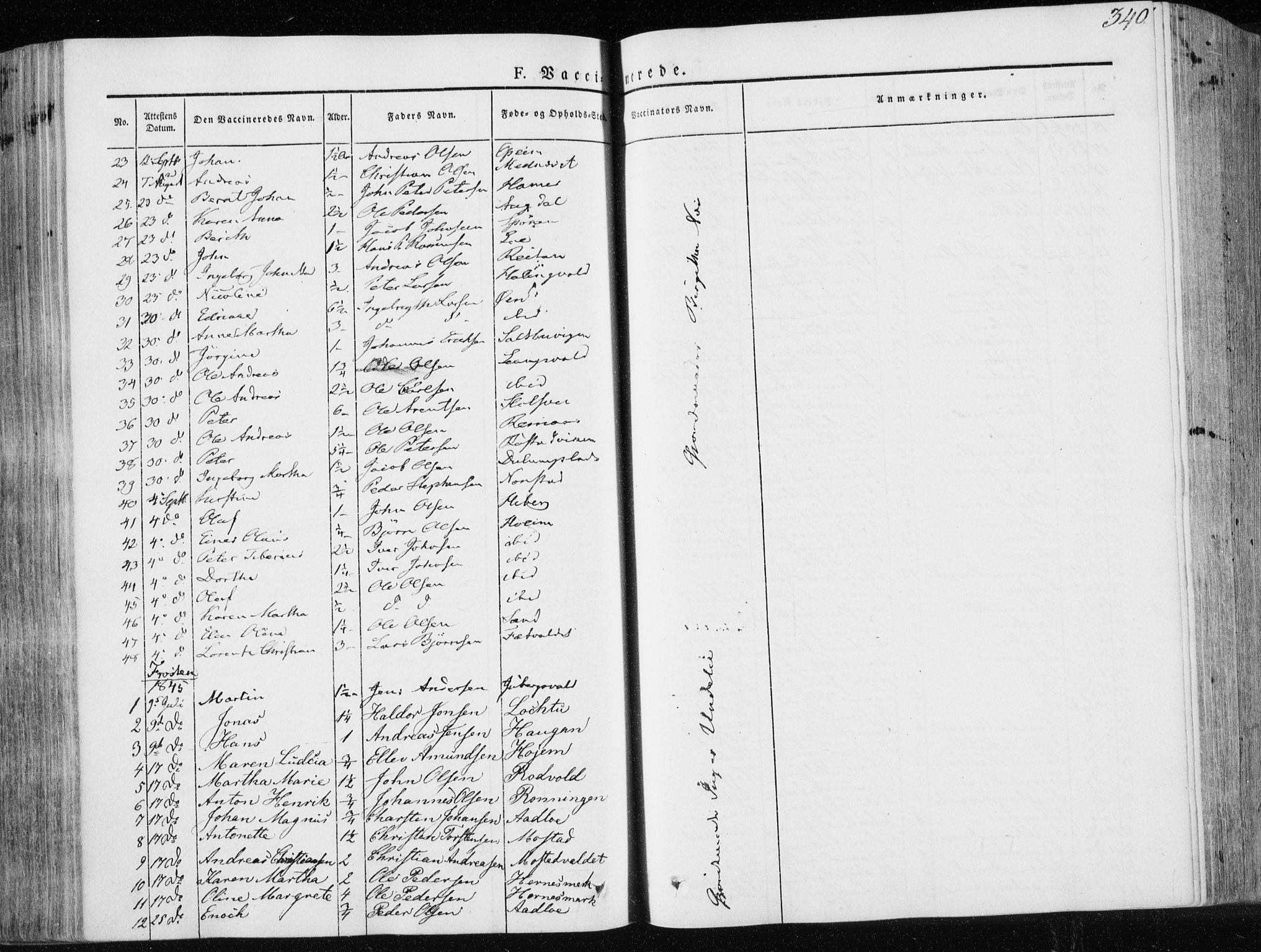 Ministerialprotokoller, klokkerbøker og fødselsregistre - Nord-Trøndelag, SAT/A-1458/713/L0115: Parish register (official) no. 713A06, 1838-1851, p. 340