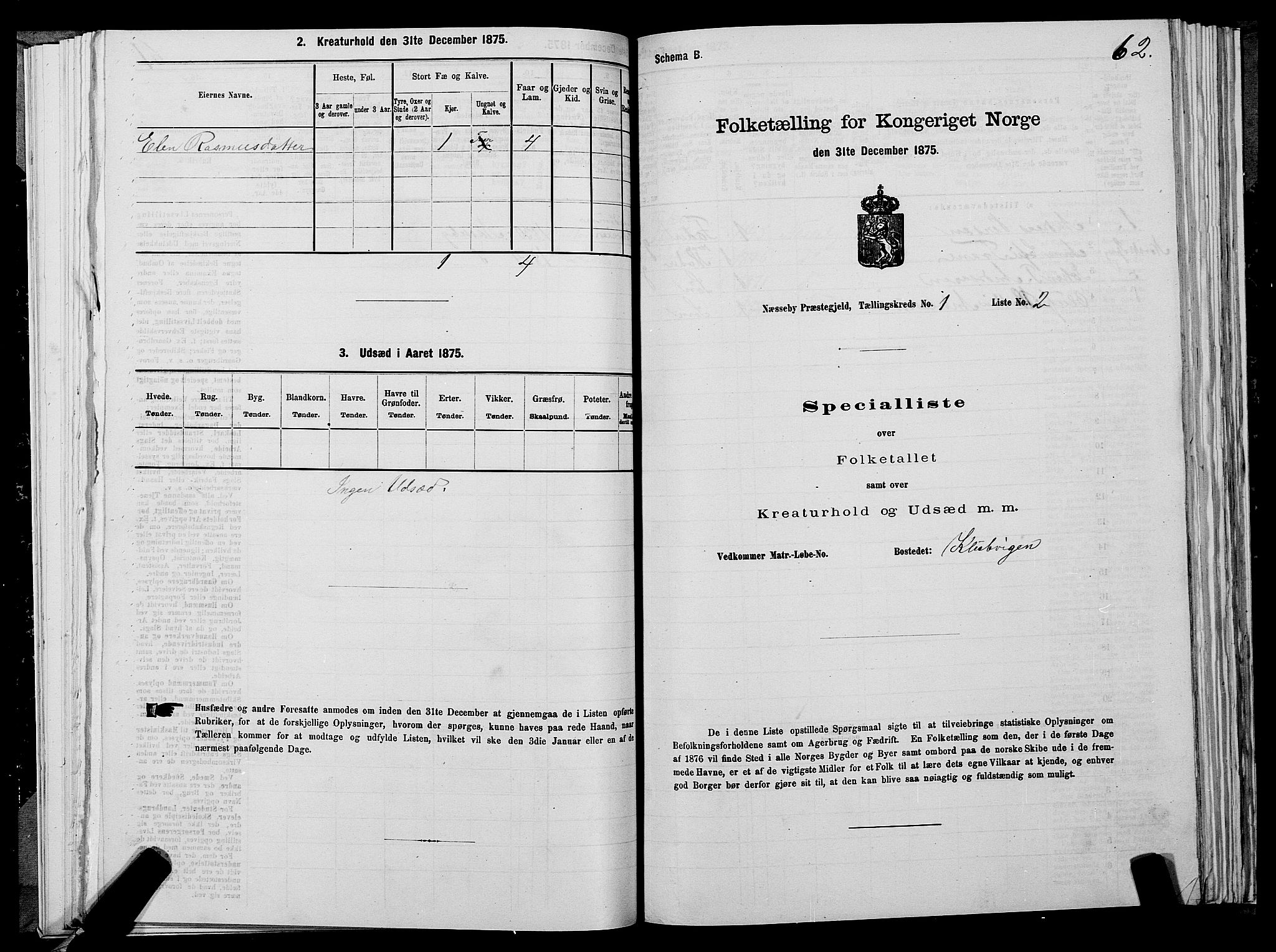 SATØ, 1875 census for 2027P Nesseby, 1875, p. 1062