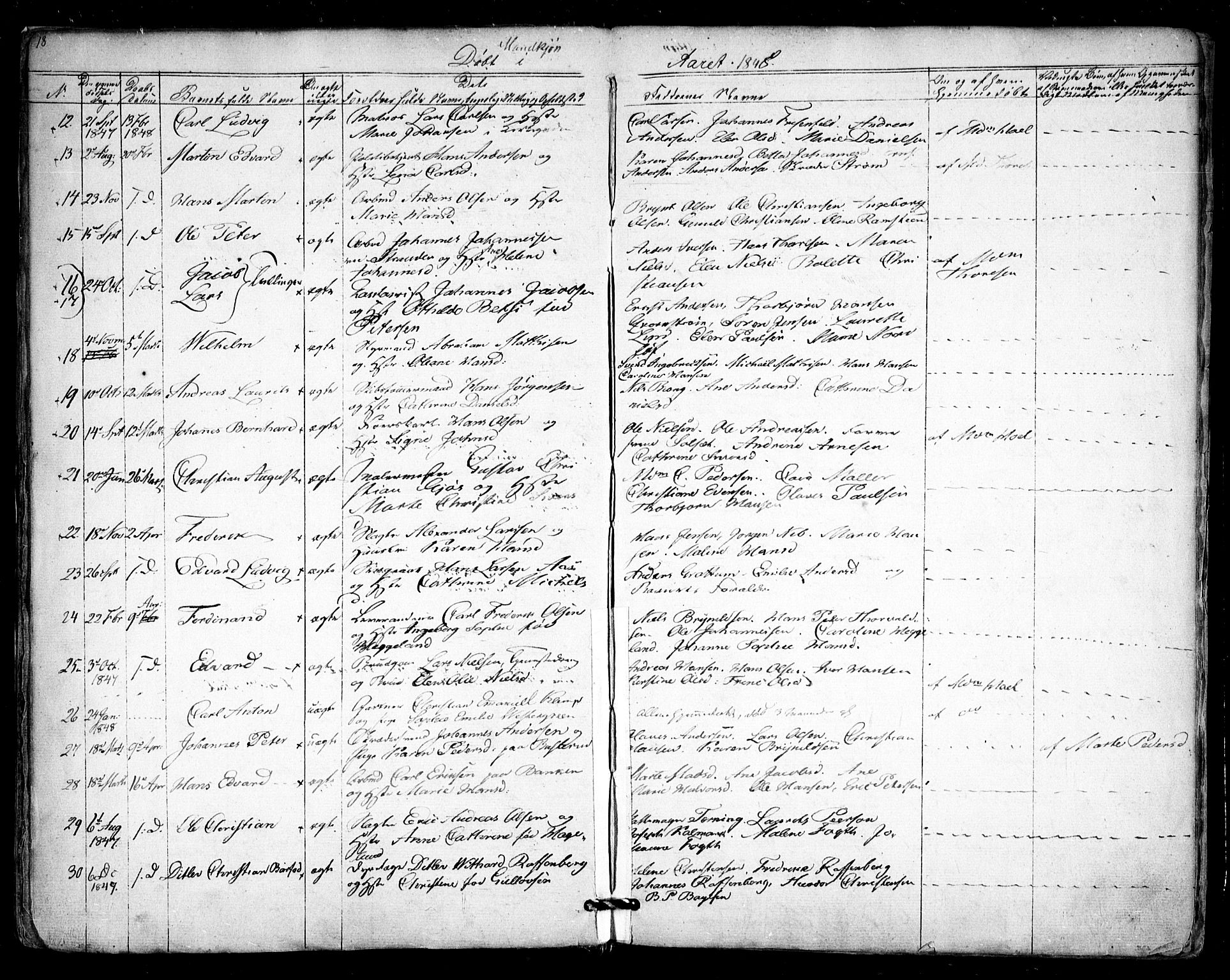 Halden prestekontor Kirkebøker, AV/SAO-A-10909/F/Fa/L0006: Parish register (official) no. I 6, 1845-1856, p. 18