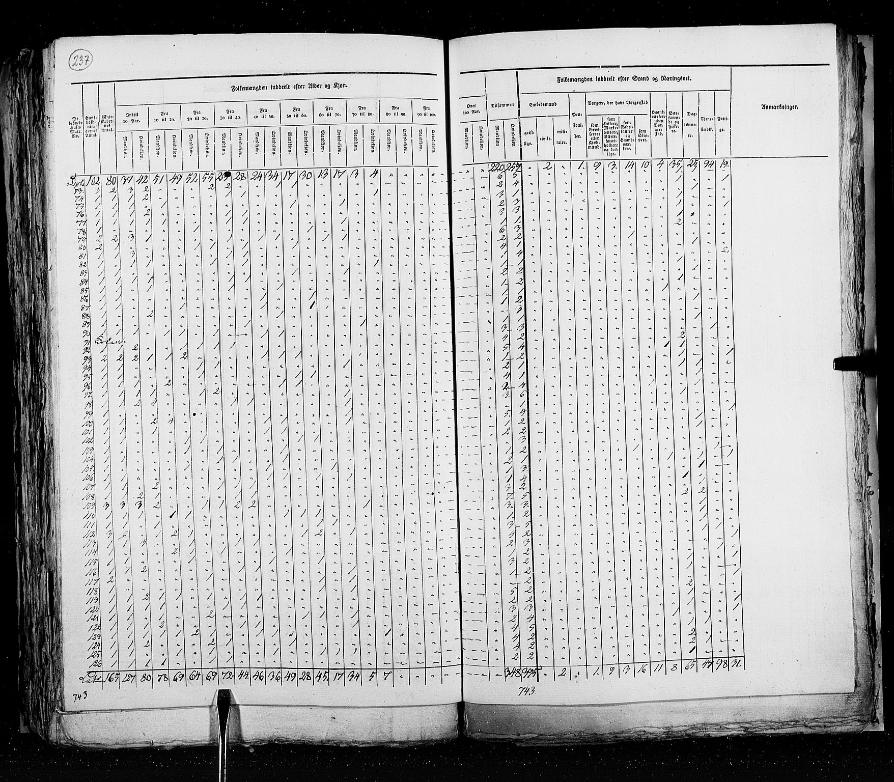 RA, Census 1825, vol. 20: Fredrikshald-Kragerø, 1825, p. 237