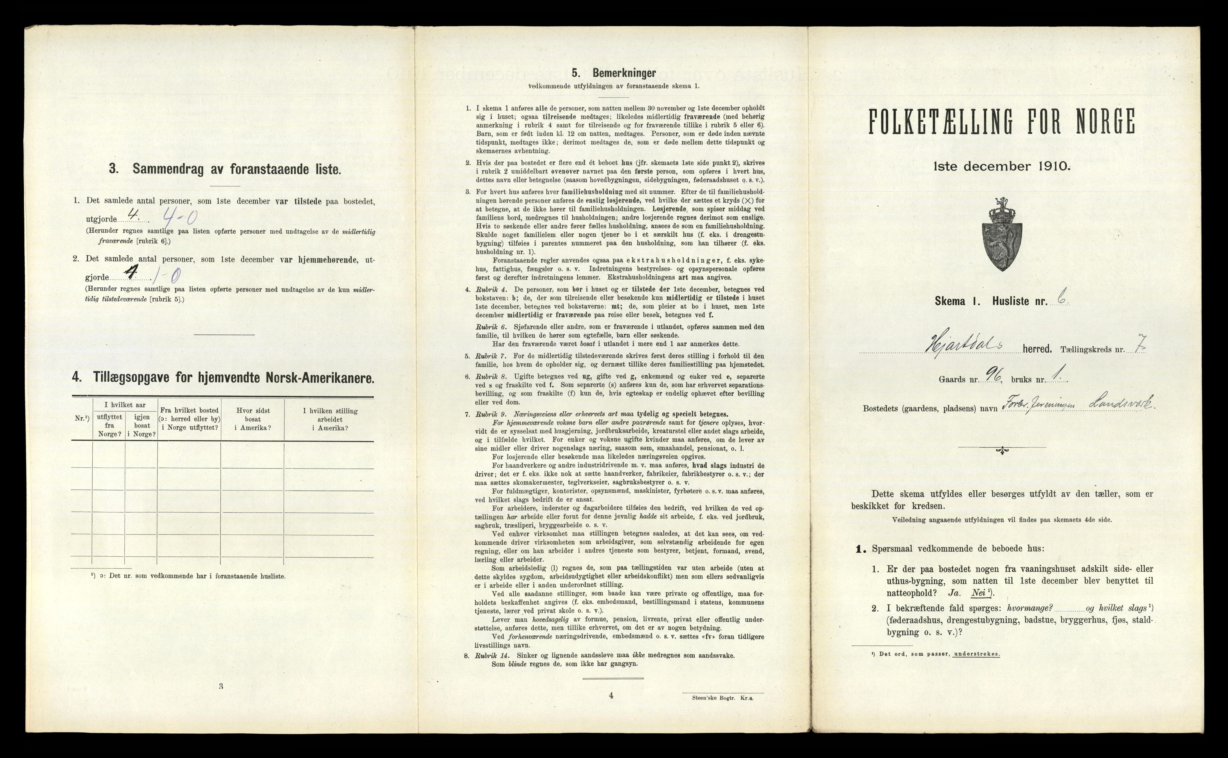 RA, 1910 census for Hjartdal, 1910, p. 790