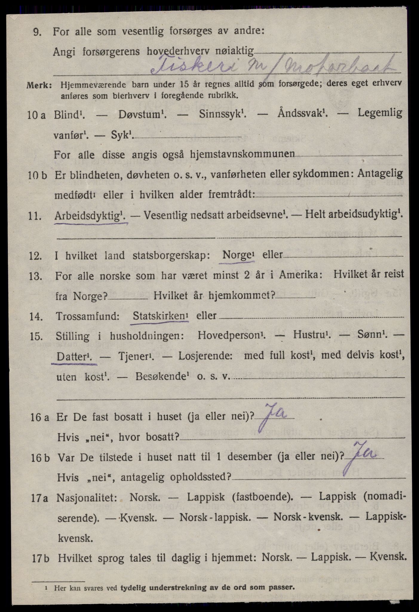 SAT, 1920 census for Nord-Frøya, 1920, p. 7412