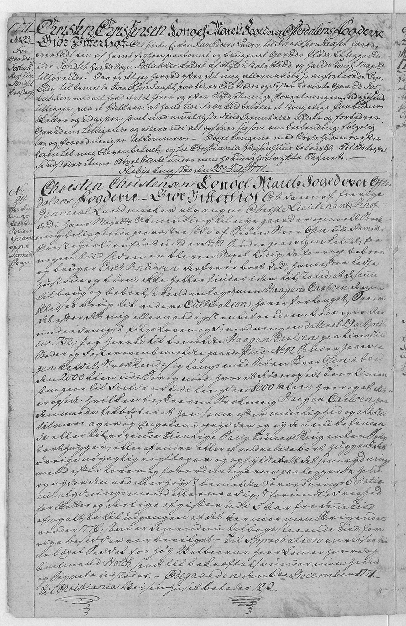Østerdalen fogderi, AV/SAH-FOGDH-006/F/Fb/L0001: Bygselsprotokoll, 1765-1822, p. 5b