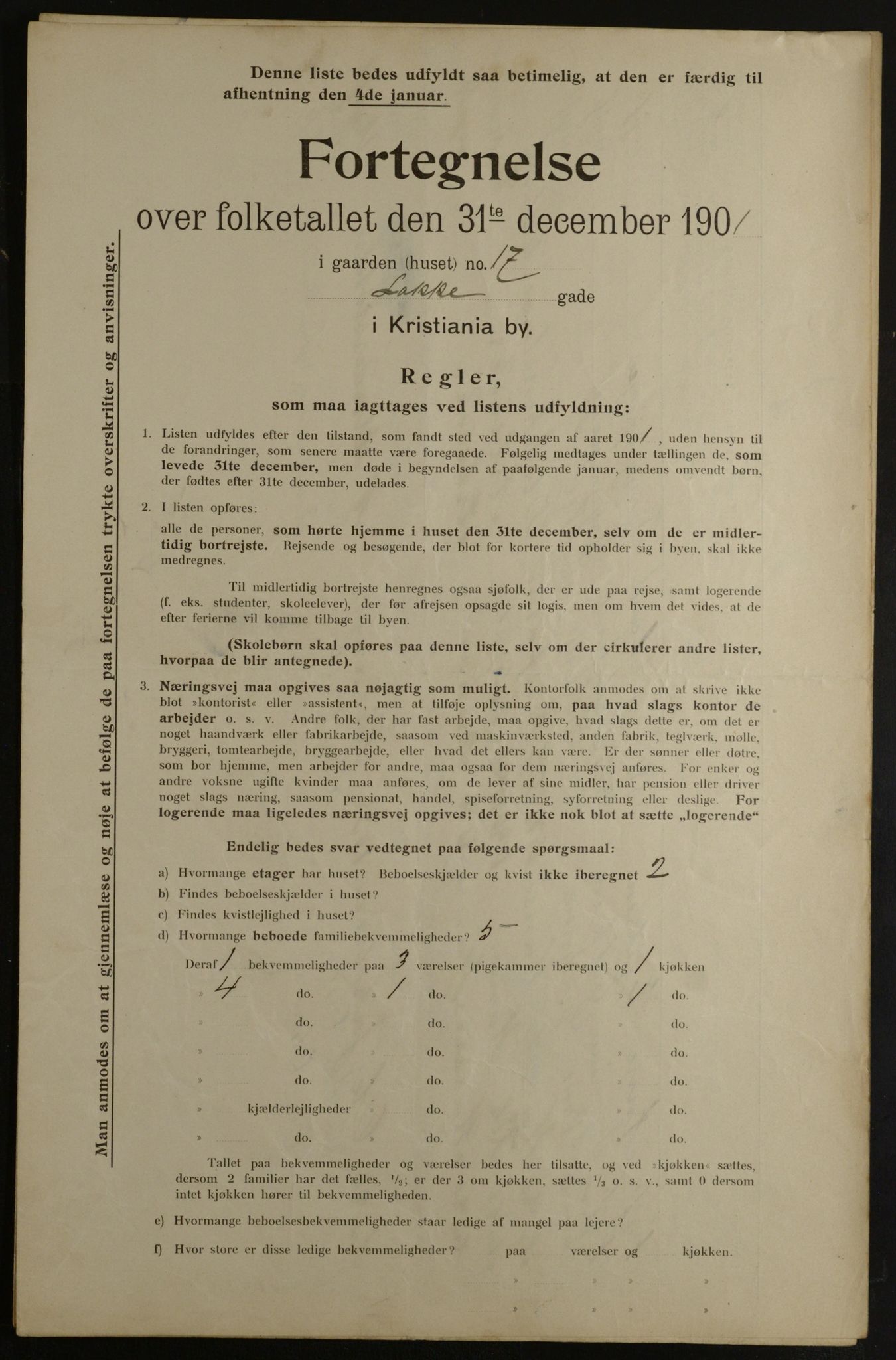 OBA, Municipal Census 1901 for Kristiania, 1901, p. 8530