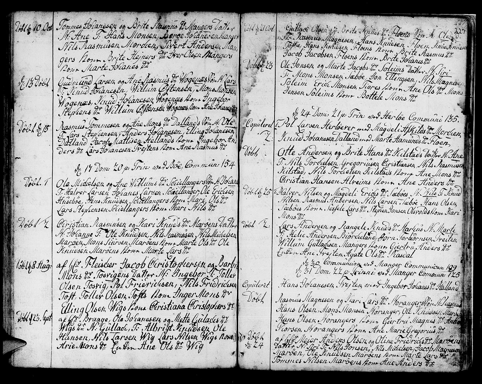 Manger sokneprestembete, AV/SAB-A-76801/H/Haa: Parish register (official) no. A 1, 1759-1791, p. 227