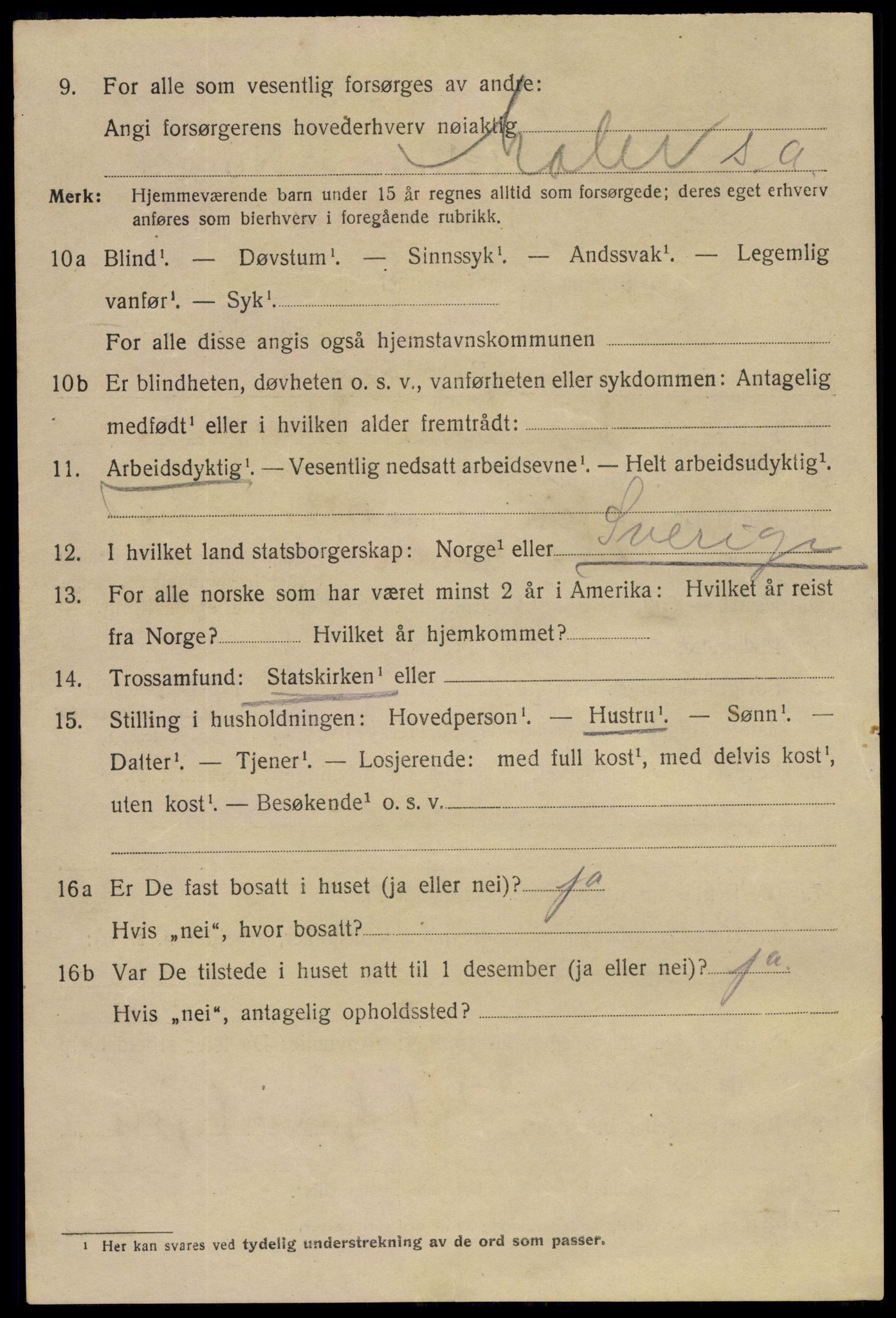 SAO, 1920 census for Moss, 1920, p. 13540