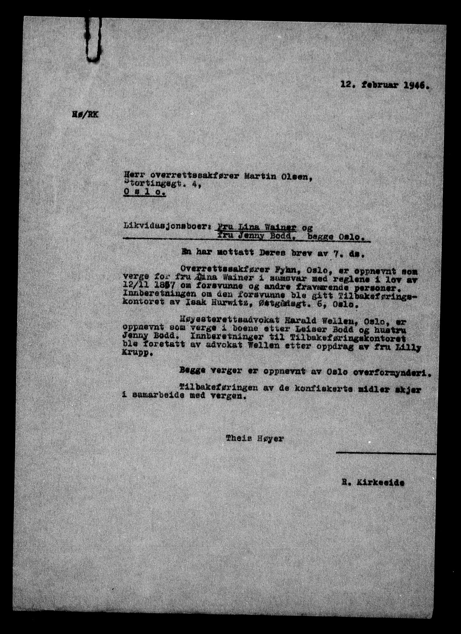 Justisdepartementet, Tilbakeføringskontoret for inndratte formuer, AV/RA-S-1564/H/Hc/Hcc/L0985: --, 1945-1947, p. 241