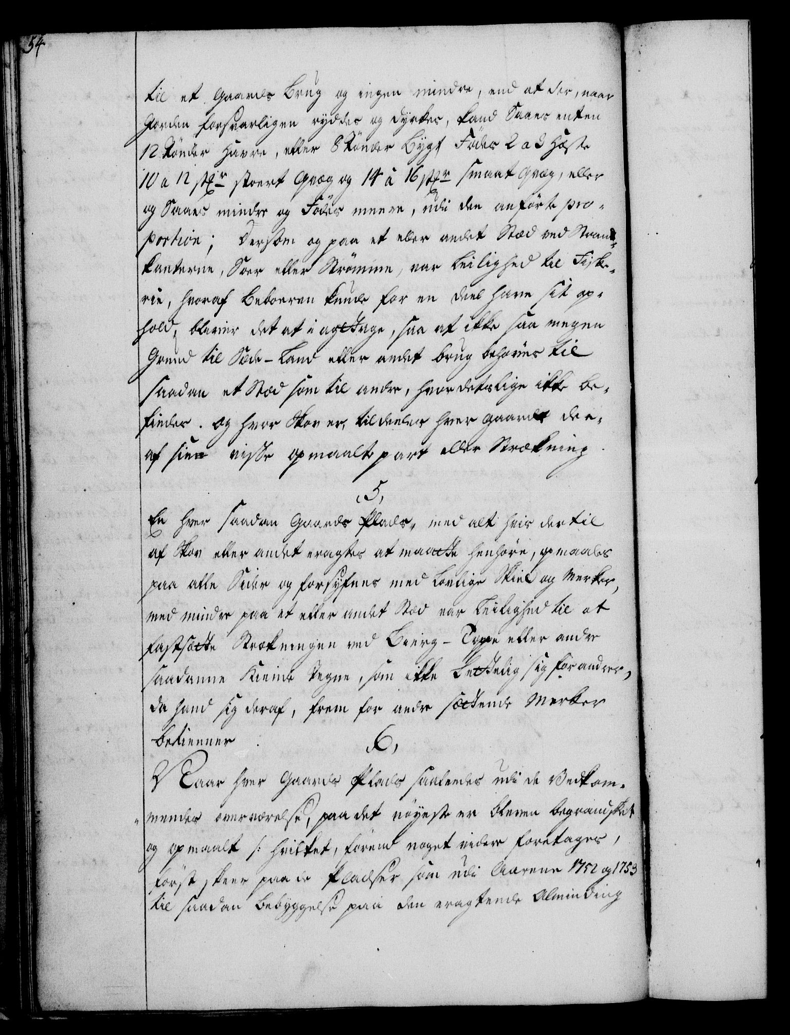 Rentekammeret, Kammerkanselliet, RA/EA-3111/G/Gg/Ggi/L0003: Norsk instruksjonsprotokoll med register (merket RK 53.36), 1751-1775, p. 54