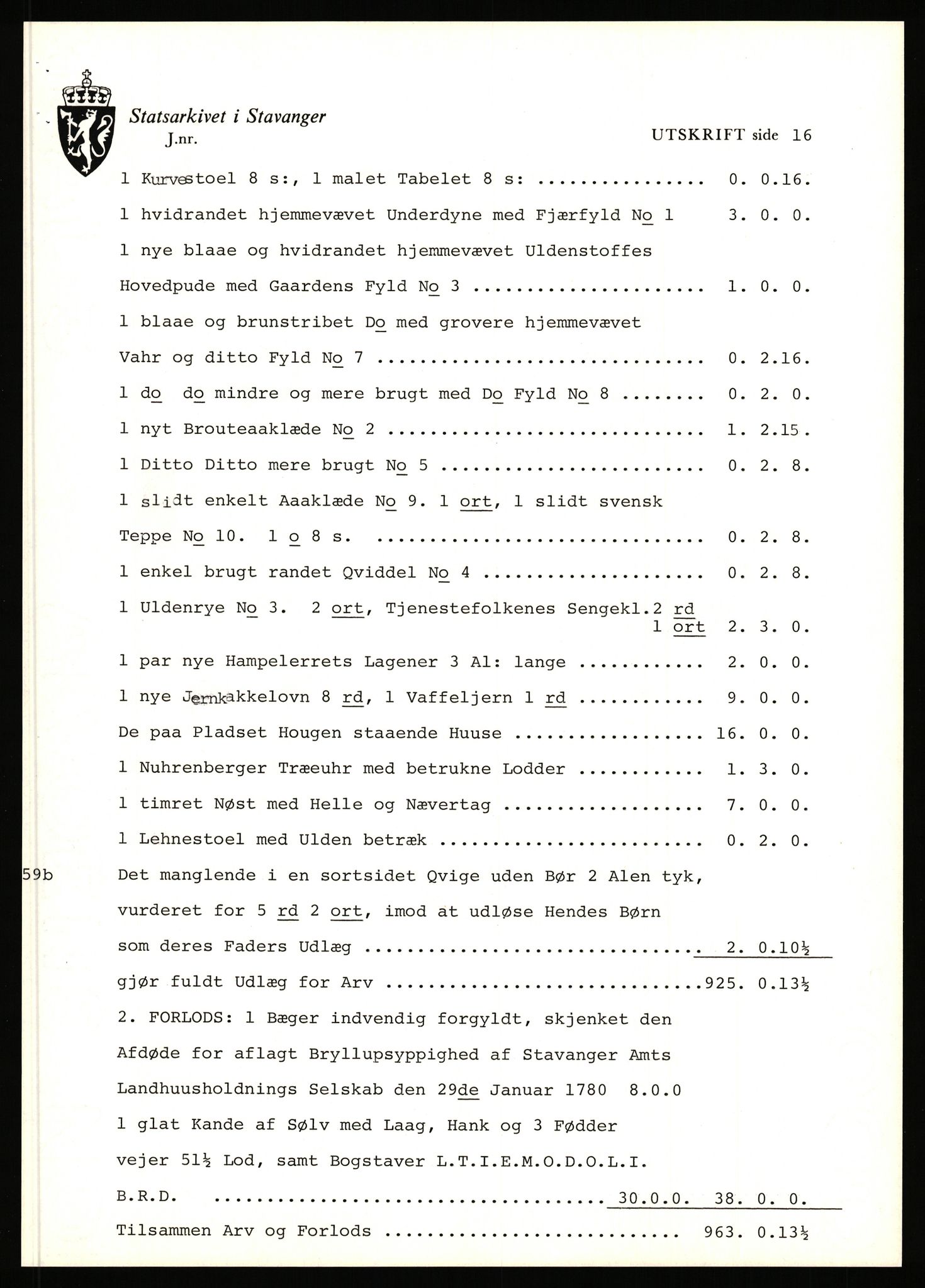 Statsarkivet i Stavanger, AV/SAST-A-101971/03/Y/Yj/L0003: Avskrifter sortert etter gårdsnavn: Askje - Auglend, 1750-1930, p. 54