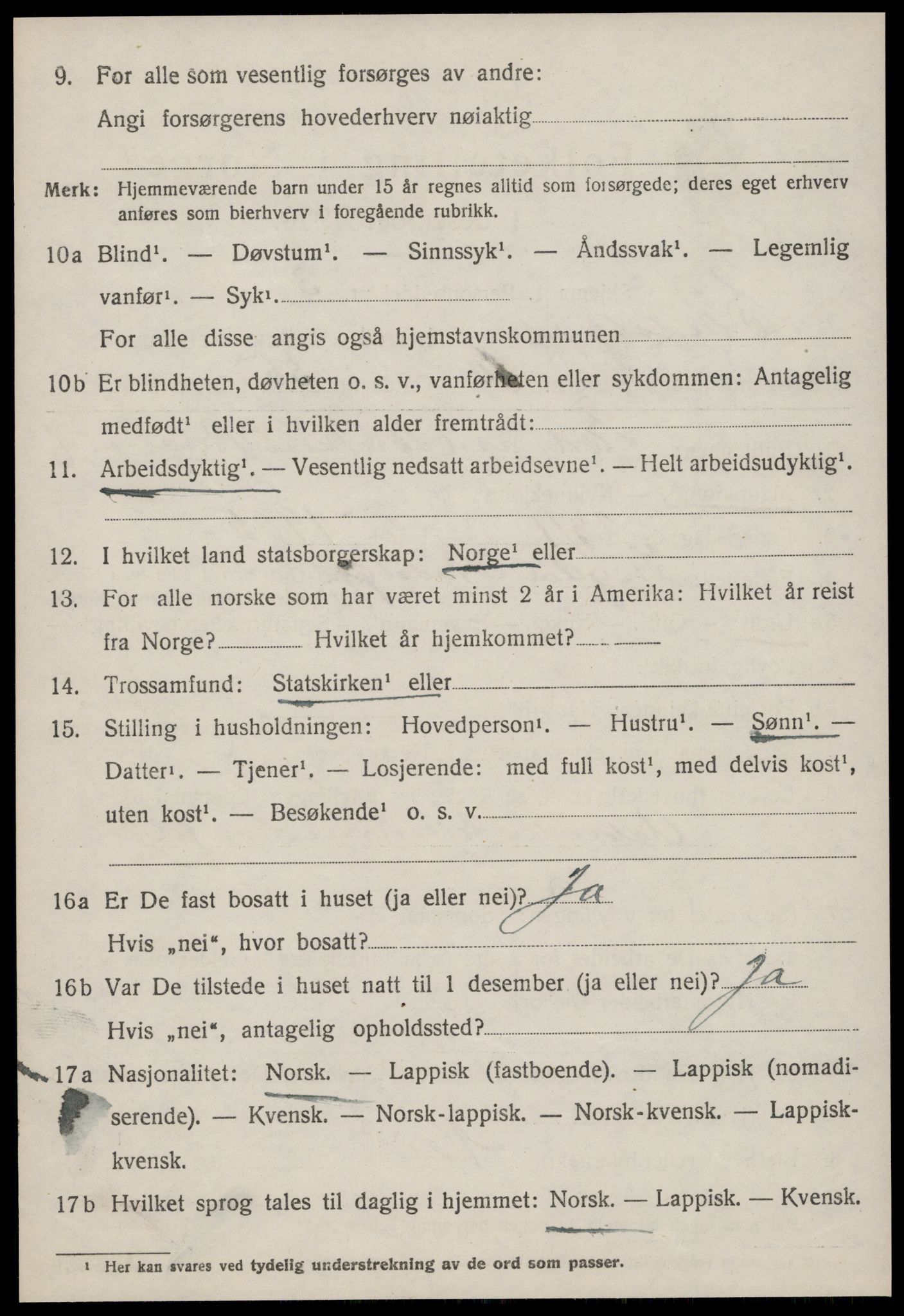 SAT, 1920 census for Stadsbygd, 1920, p. 4403