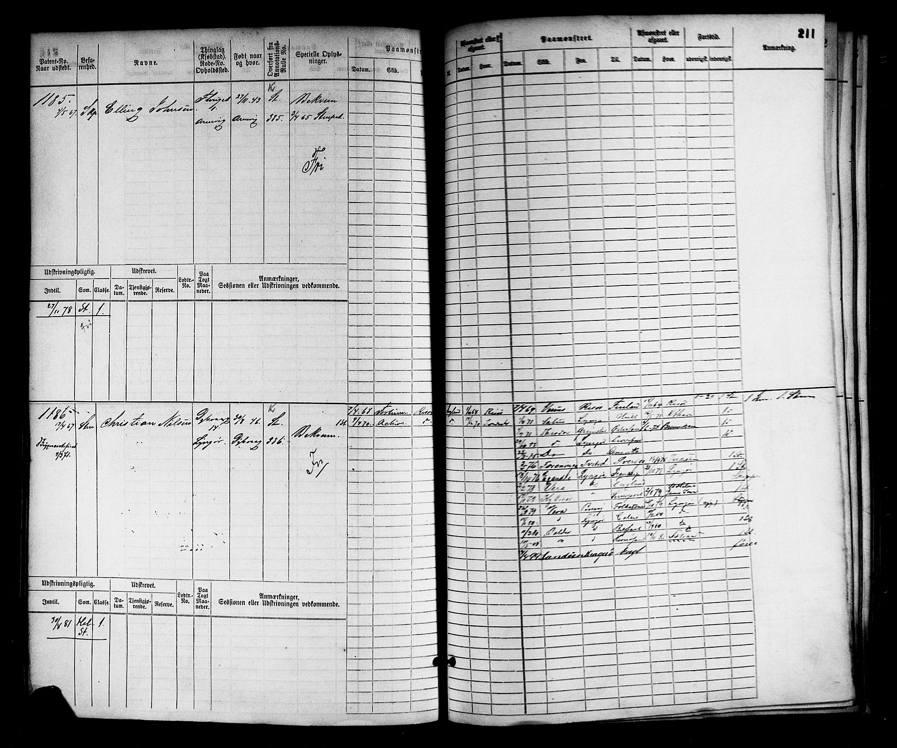 Tvedestrand mønstringskrets, AV/SAK-2031-0011/F/Fb/L0002: Hovedrulle nr 767-1528, R-3, 1868-1900, p. 214