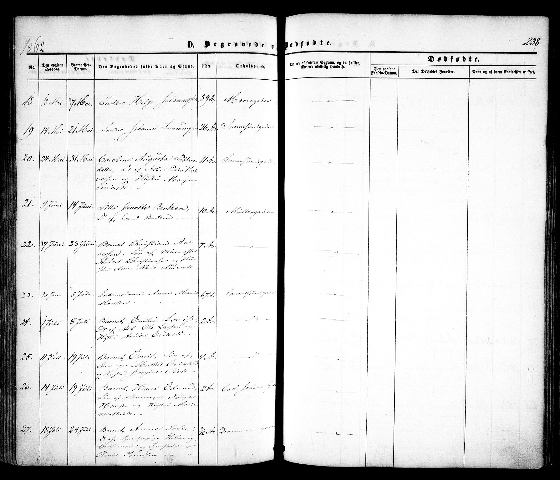 Sarpsborg prestekontor Kirkebøker, AV/SAO-A-2006/F/Fa/L0001: Parish register (official) no. 1, 1859-1868, p. 238