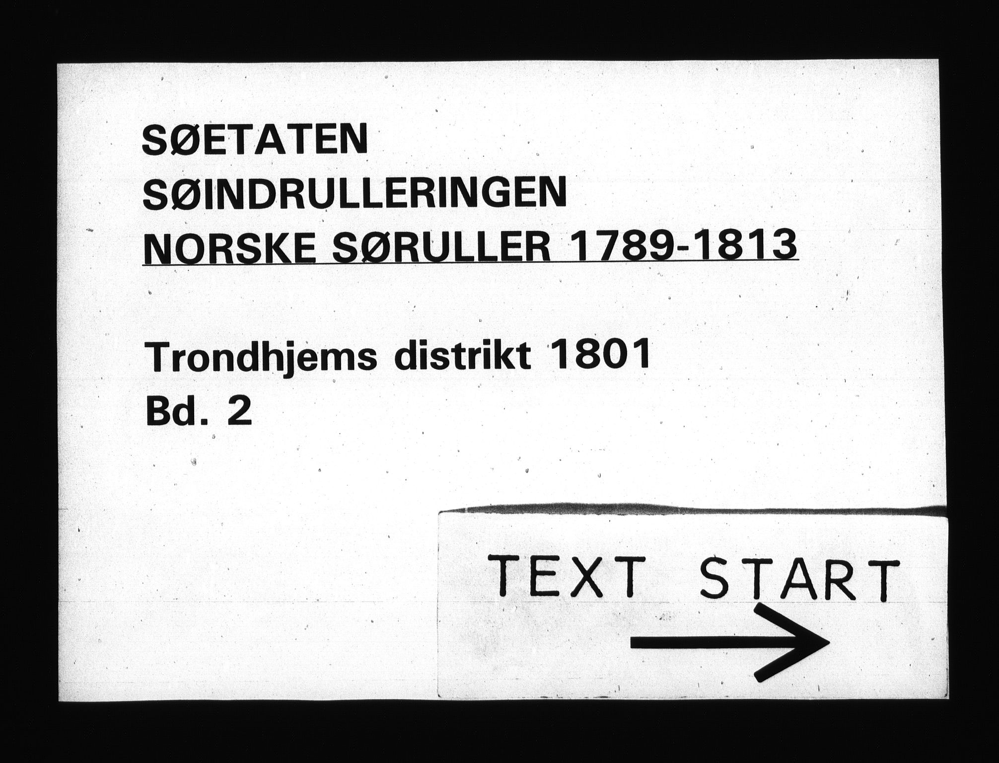 Sjøetaten, RA/EA-3110/F/L0325: Trondheim distrikt, bind 2, 1801