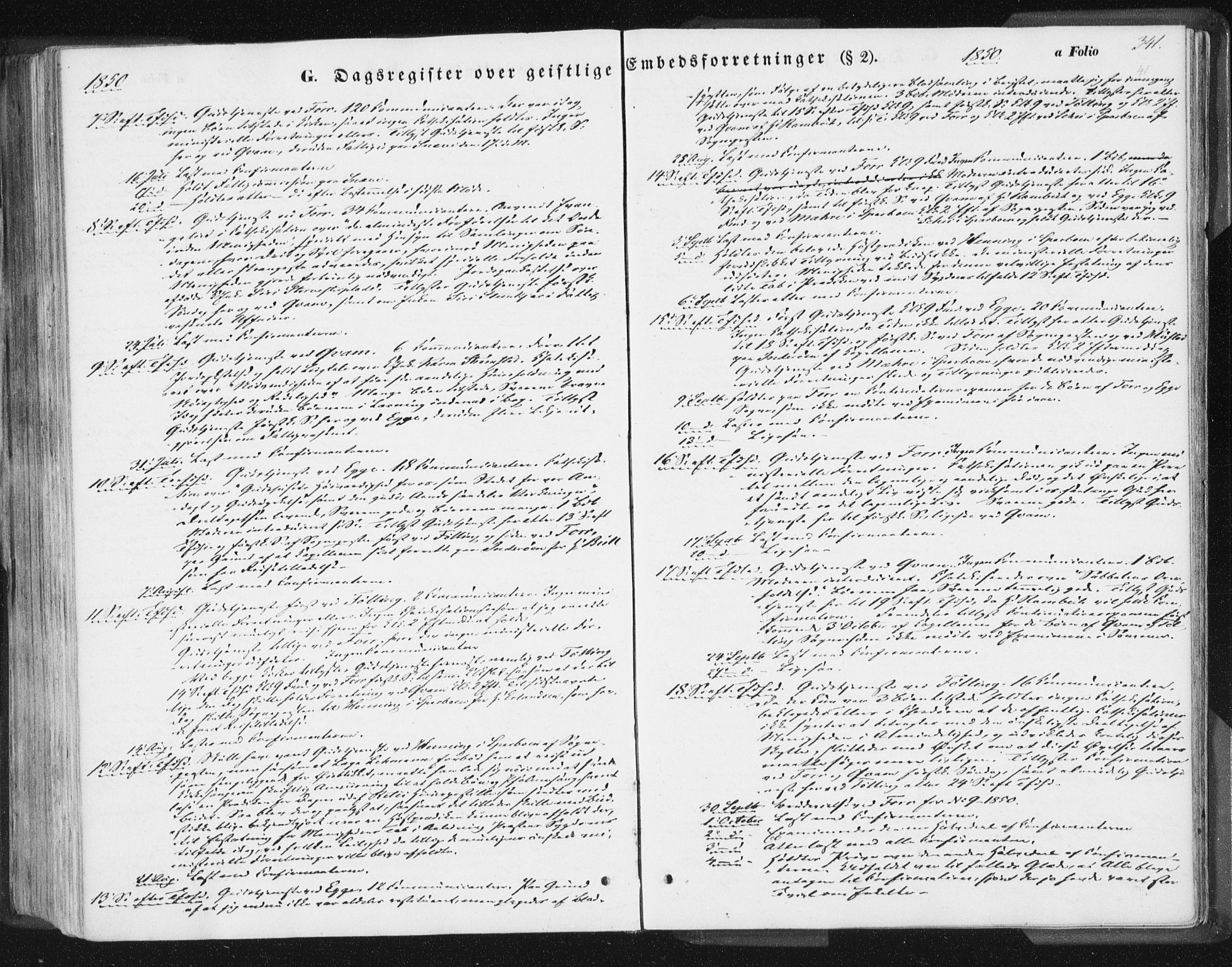 Ministerialprotokoller, klokkerbøker og fødselsregistre - Nord-Trøndelag, SAT/A-1458/746/L0446: Parish register (official) no. 746A05, 1846-1859, p. 341