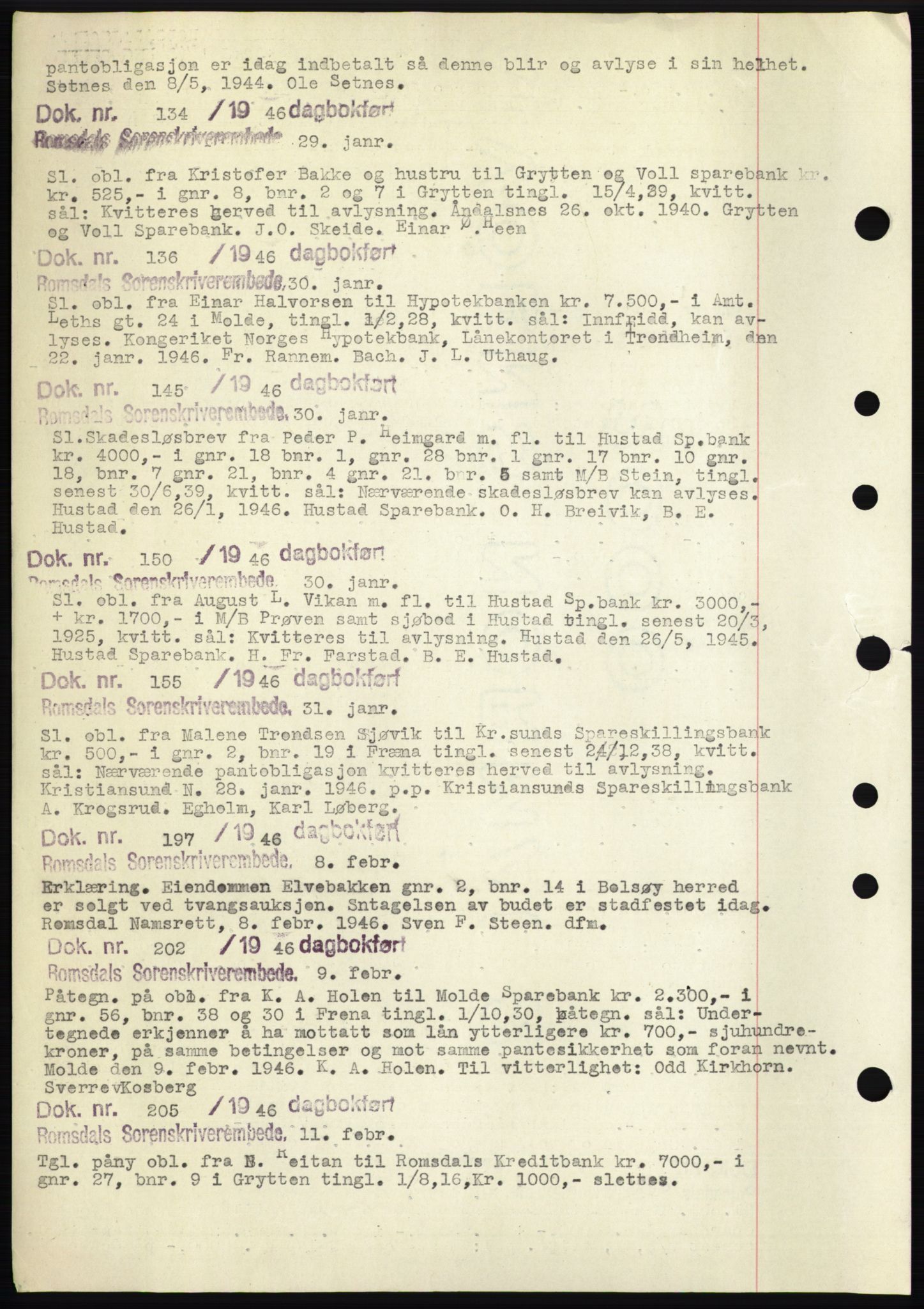 Romsdal sorenskriveri, AV/SAT-A-4149/1/2/2C: Mortgage book no. C1b, 1946-1949, Deed date: 29.01.1946