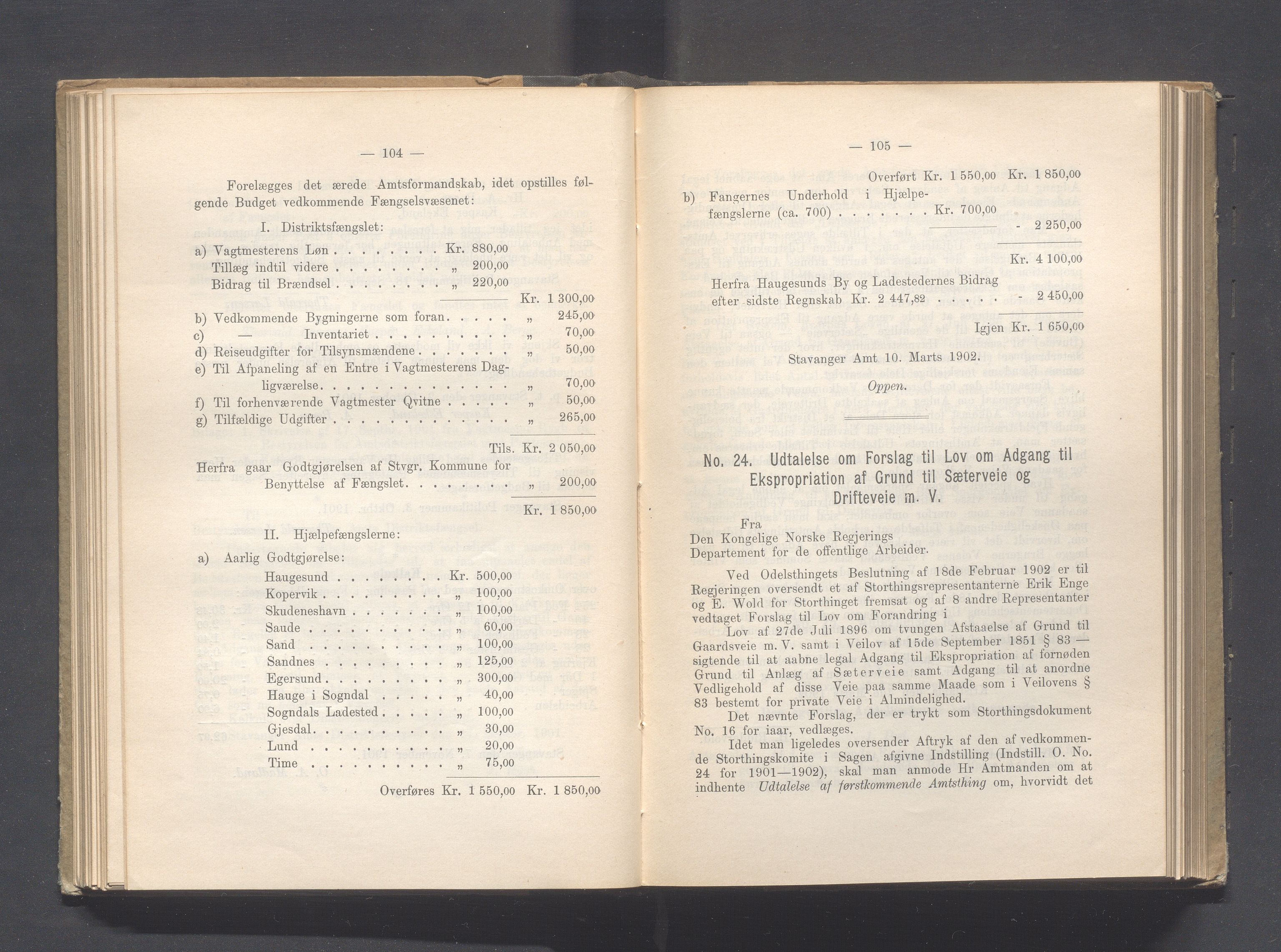 Rogaland fylkeskommune - Fylkesrådmannen , IKAR/A-900/A, 1902, p. 109