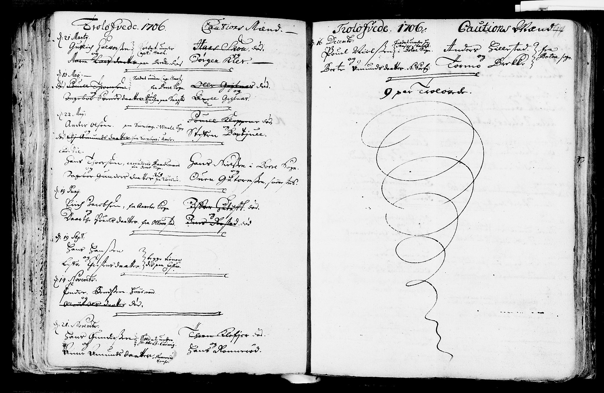 Våle kirkebøker, AV/SAKO-A-334/F/Fa/L0002: Parish register (official) no. I 2, 1705-1732, p. 94