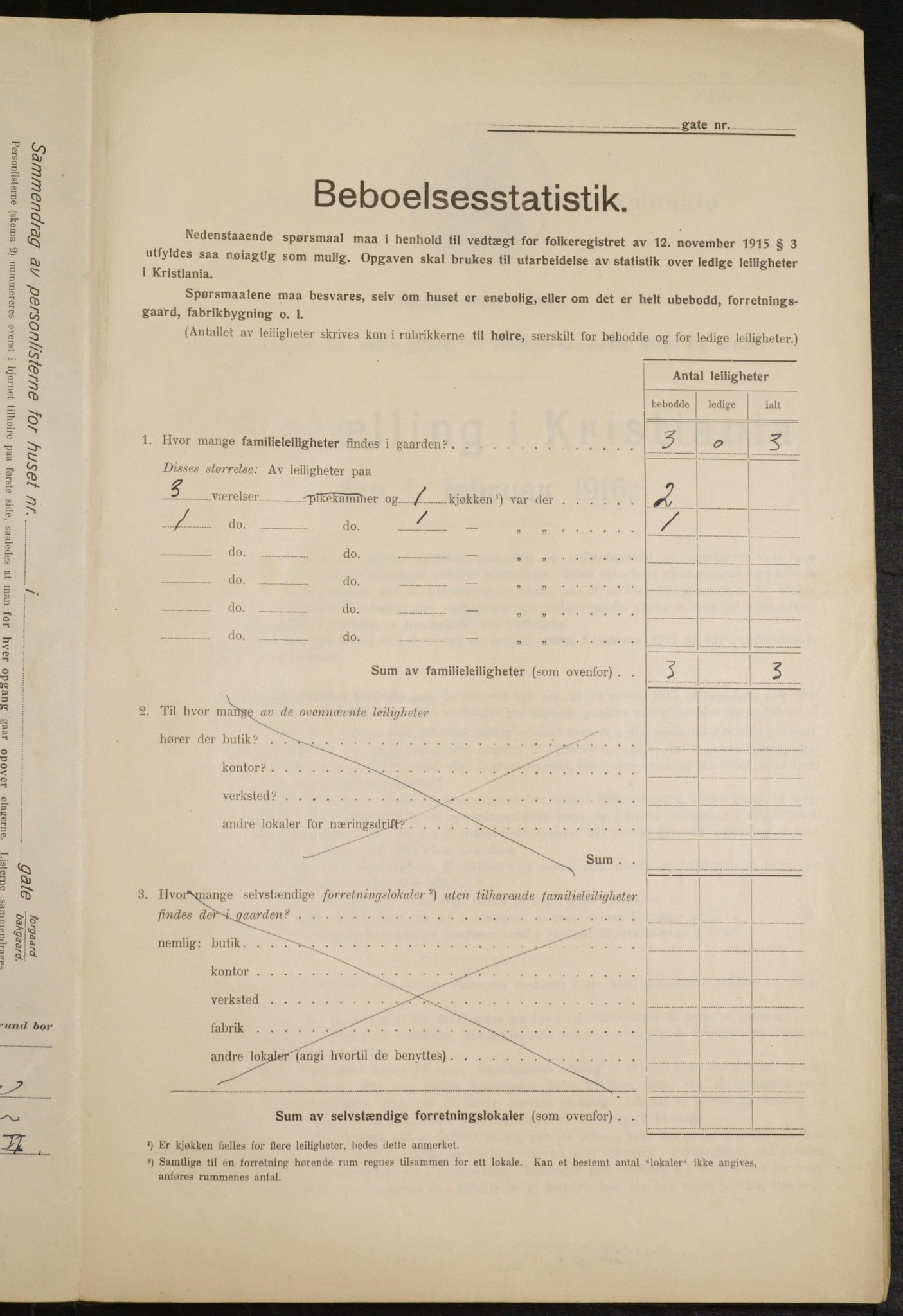 OBA, Municipal Census 1916 for Kristiania, 1916, p. 70883