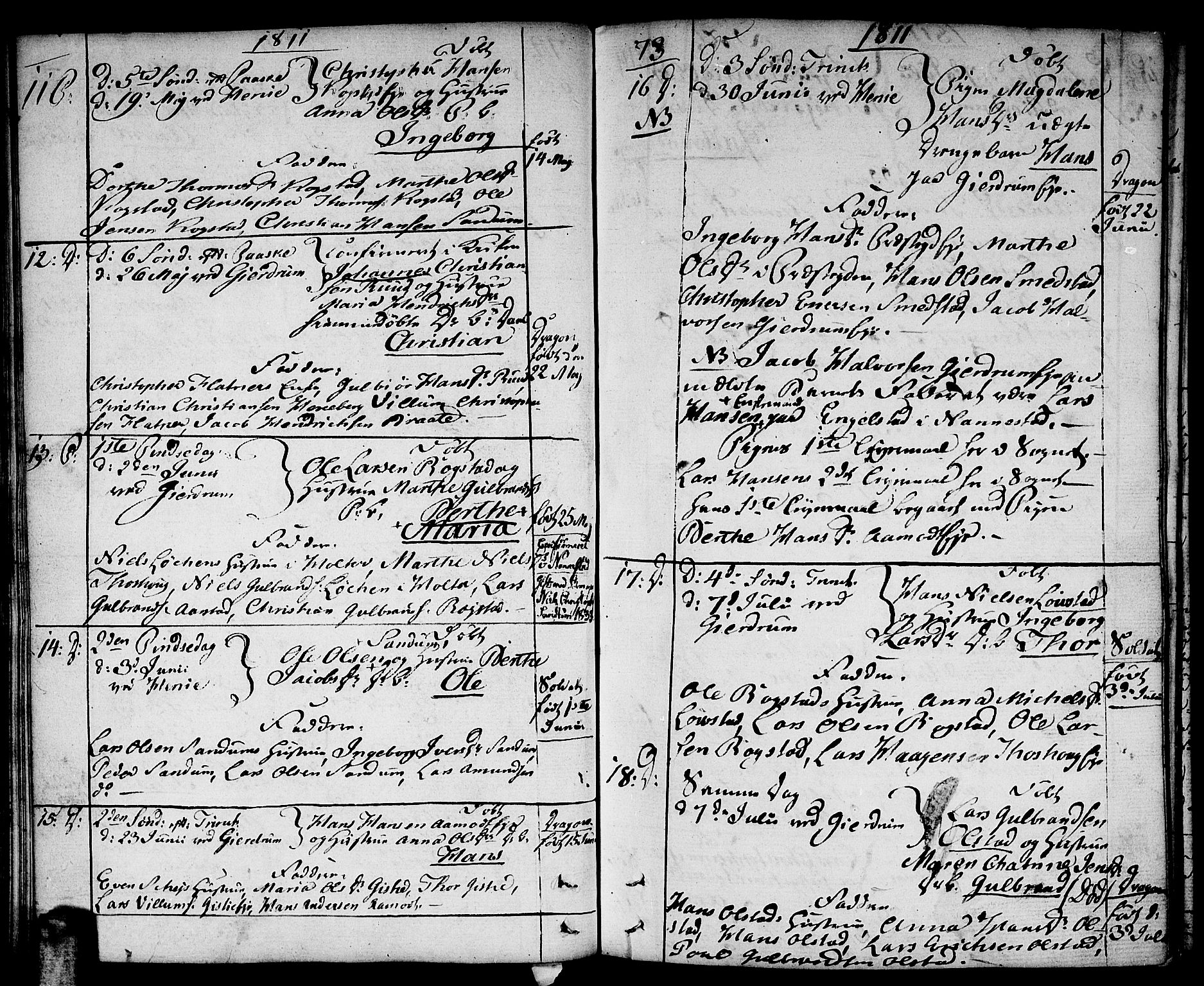 Gjerdrum prestekontor Kirkebøker, SAO/A-10412b/F/Fa/L0003: Parish register (official) no. I 3, 1798-1815, p. 73