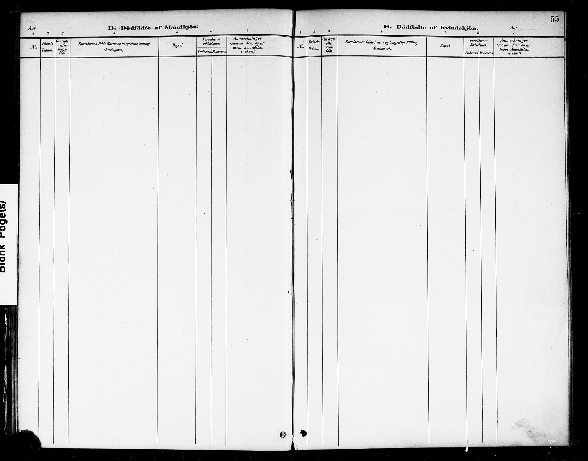 Berg prestekontor Kirkebøker, SAO/A-10902/F/Fa/L0007: Parish register (official) no. I 7, 1888-1902, p. 55