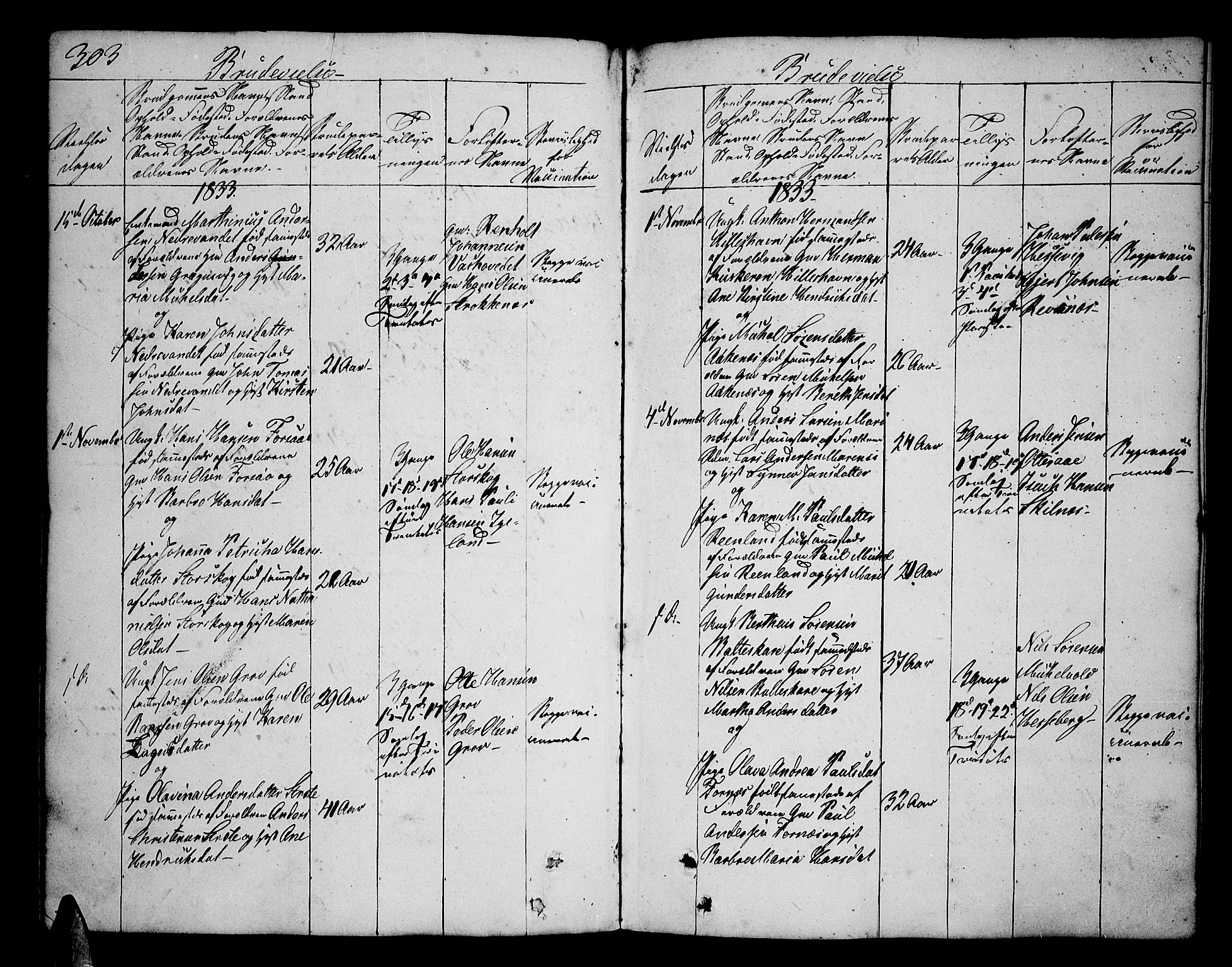 Ibestad sokneprestembete, AV/SATØ-S-0077/H/Ha/Hab/L0003klokker: Parish register (copy) no. 3, 1833-1852, p. 303