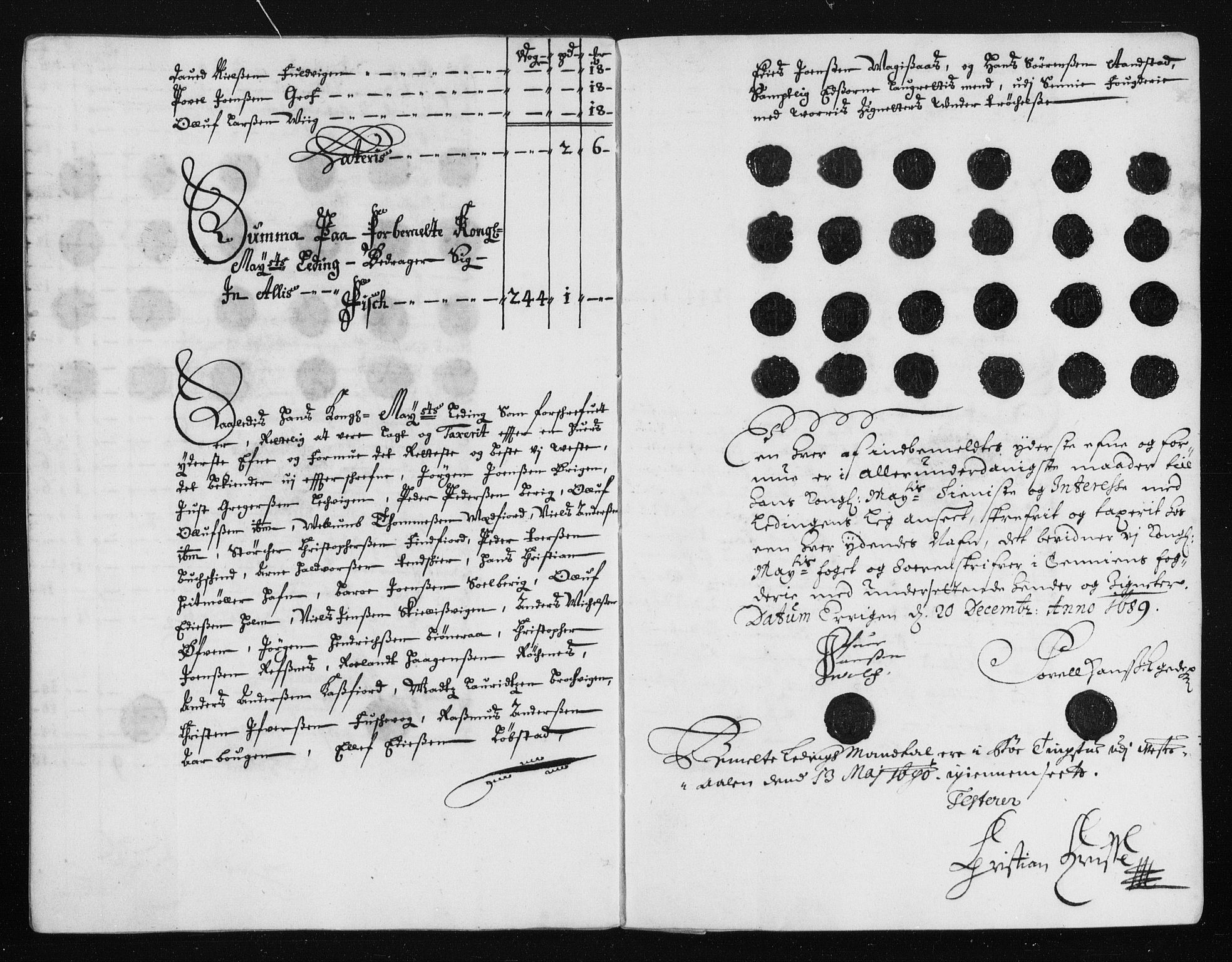 Rentekammeret inntil 1814, Reviderte regnskaper, Stiftamtstueregnskaper, Trondheim stiftamt og Nordland amt, AV/RA-EA-6044/R/Rh/L0014: Nordland amt, 1687-1689