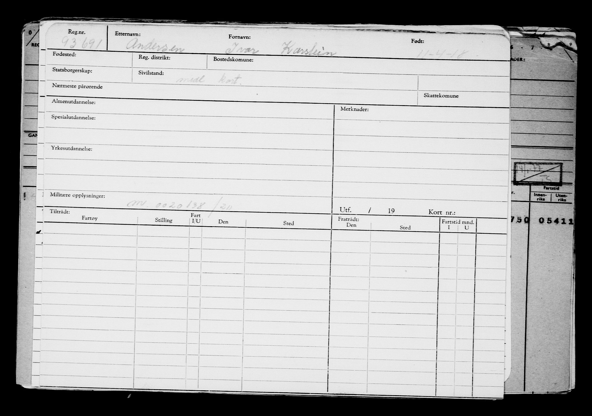 Direktoratet for sjømenn, AV/RA-S-3545/G/Gb/L0157: Hovedkort, 1918, p. 215