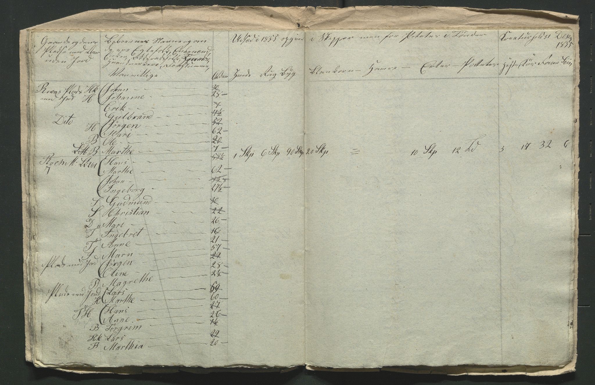 SAH, 1855 Census for Jevnaker parish, 1855, p. 124