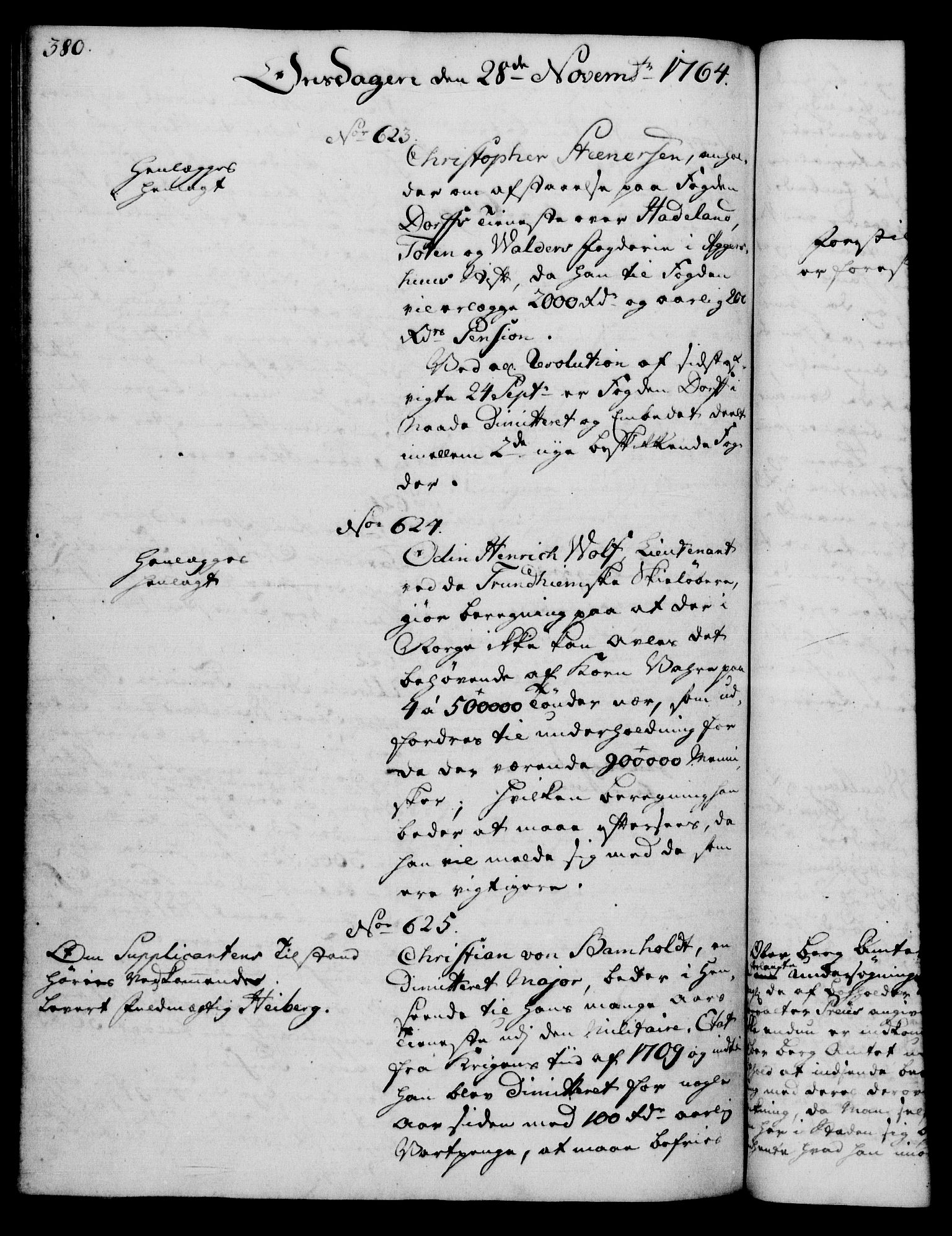 Rentekammeret, Kammerkanselliet, RA/EA-3111/G/Gh/Gha/L0035: Norsk ekstraktmemorialprotokoll (merket RK 53.80), 1759-1771, p. 380