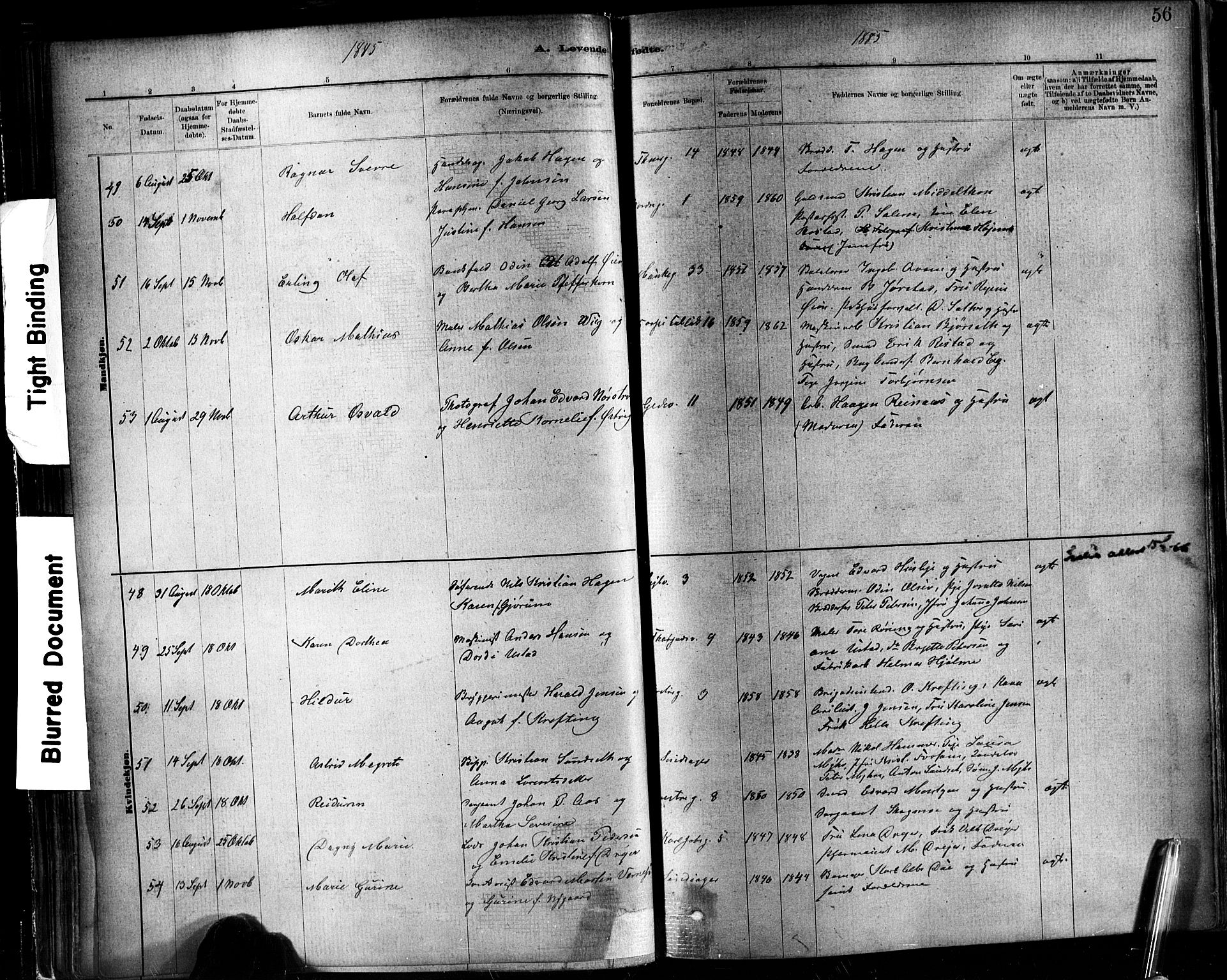 Ministerialprotokoller, klokkerbøker og fødselsregistre - Sør-Trøndelag, SAT/A-1456/602/L0119: Parish register (official) no. 602A17, 1880-1901, p. 56
