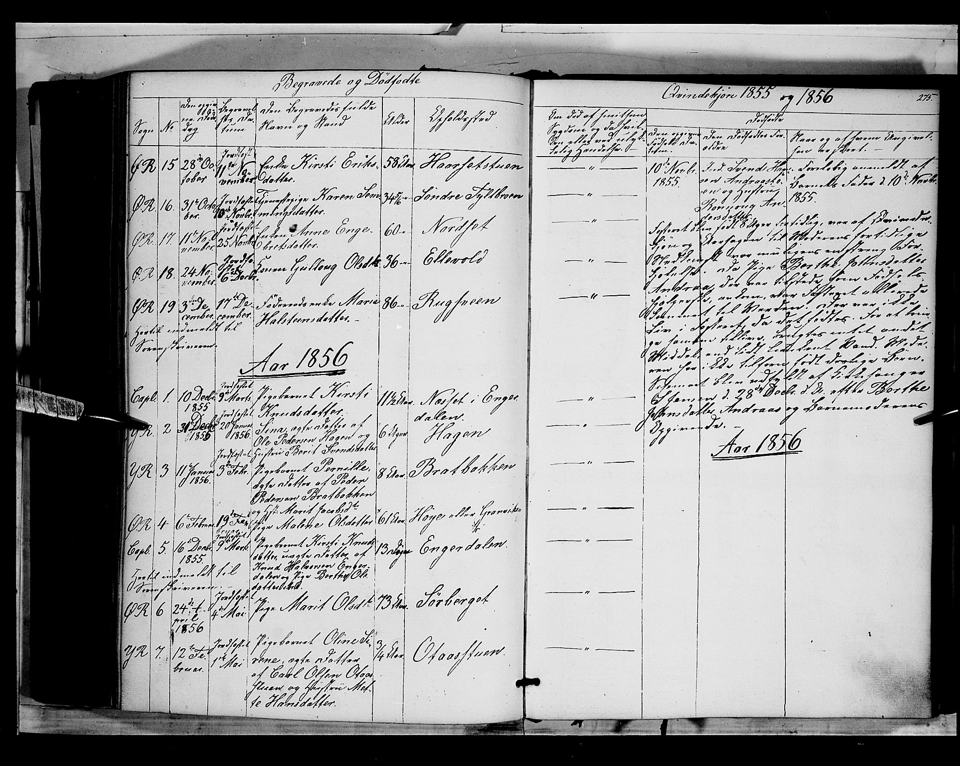 Rendalen prestekontor, SAH/PREST-054/H/Ha/Haa/L0005: Parish register (official) no. 5, 1853-1866, p. 275