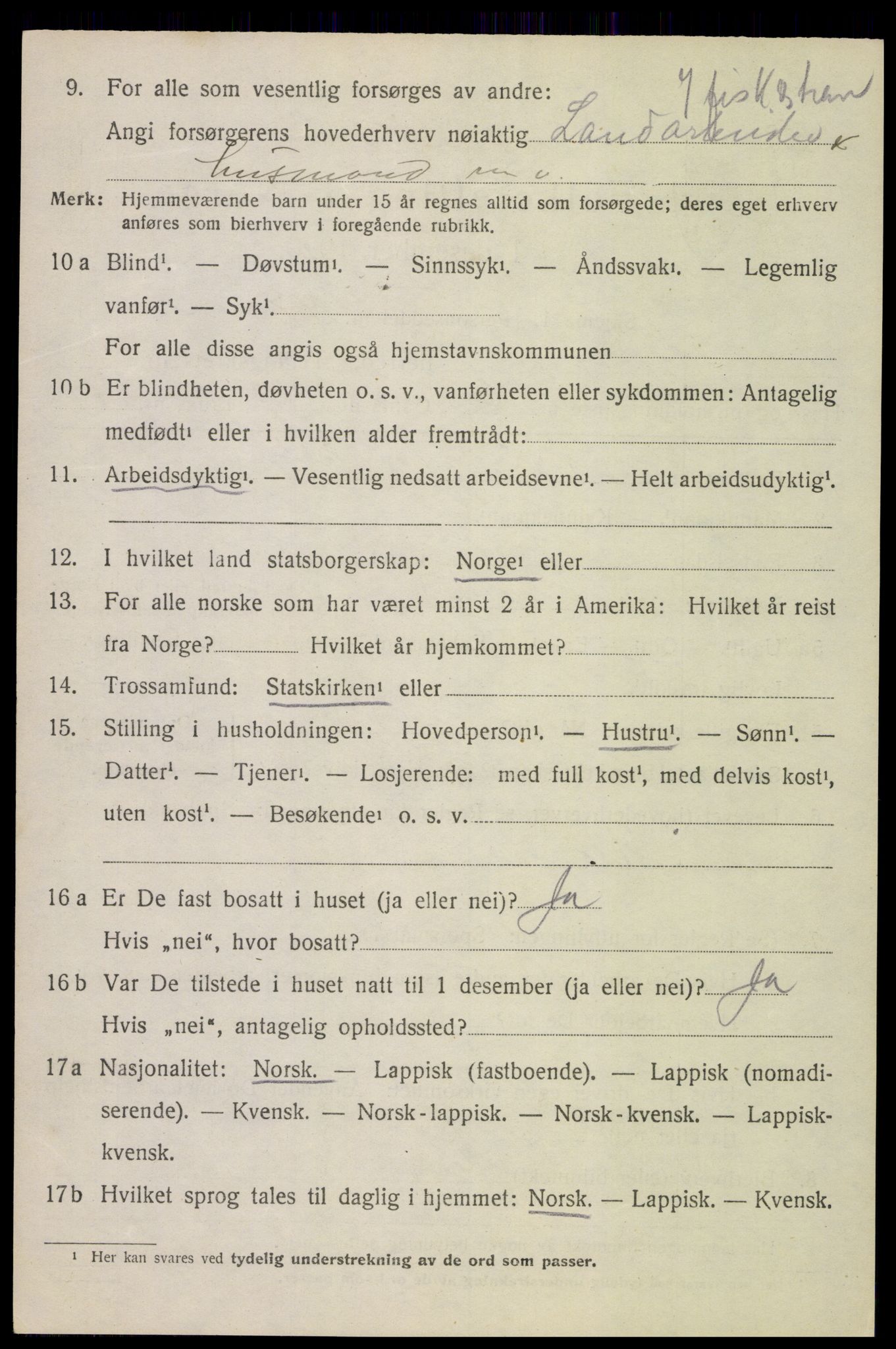 SAT, 1920 census for Øksnes, 1920, p. 3785