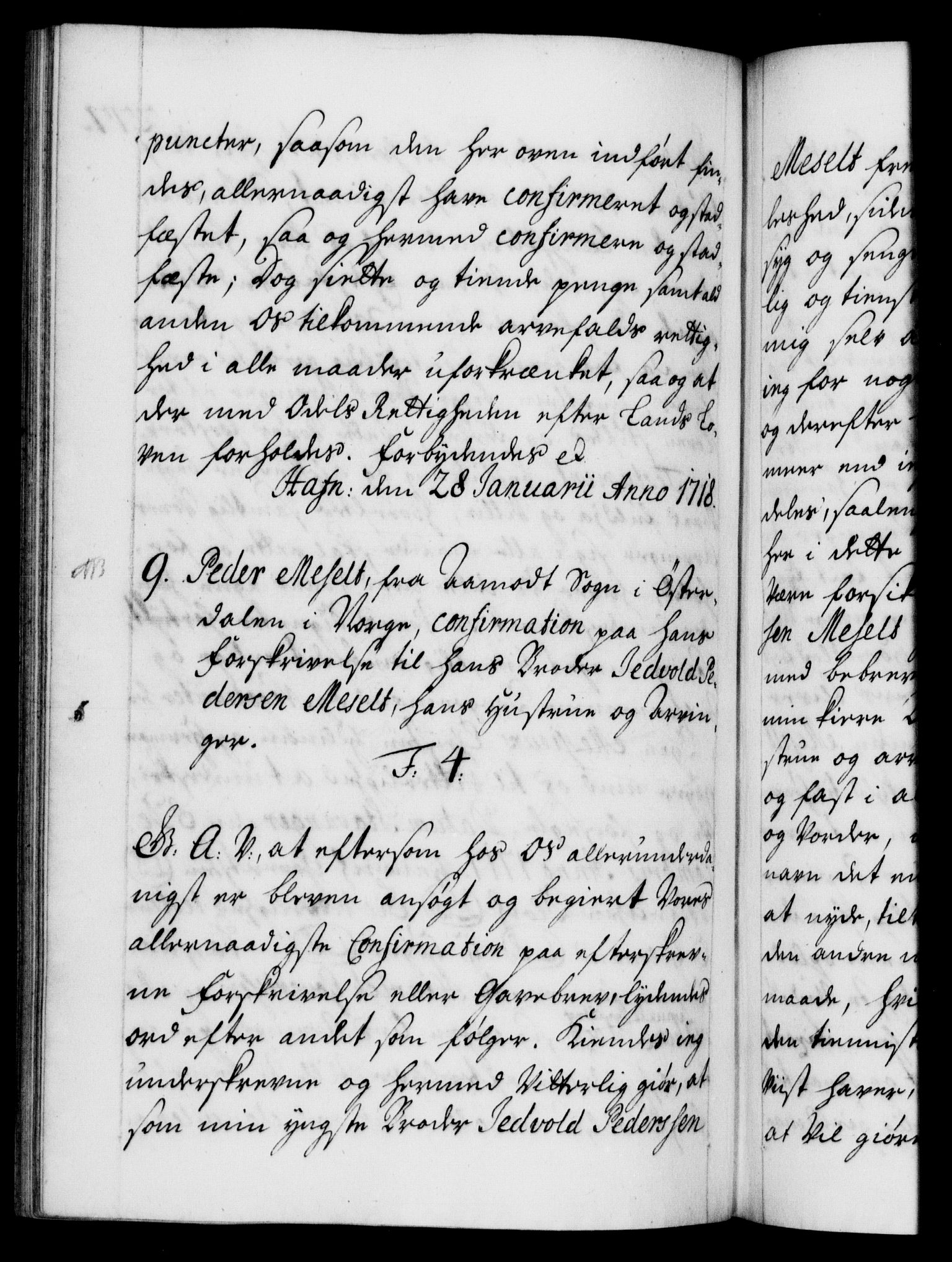 Danske Kanselli 1572-1799, AV/RA-EA-3023/F/Fc/Fca/Fcaa/L0022: Norske registre, 1716-1719, p. 277b