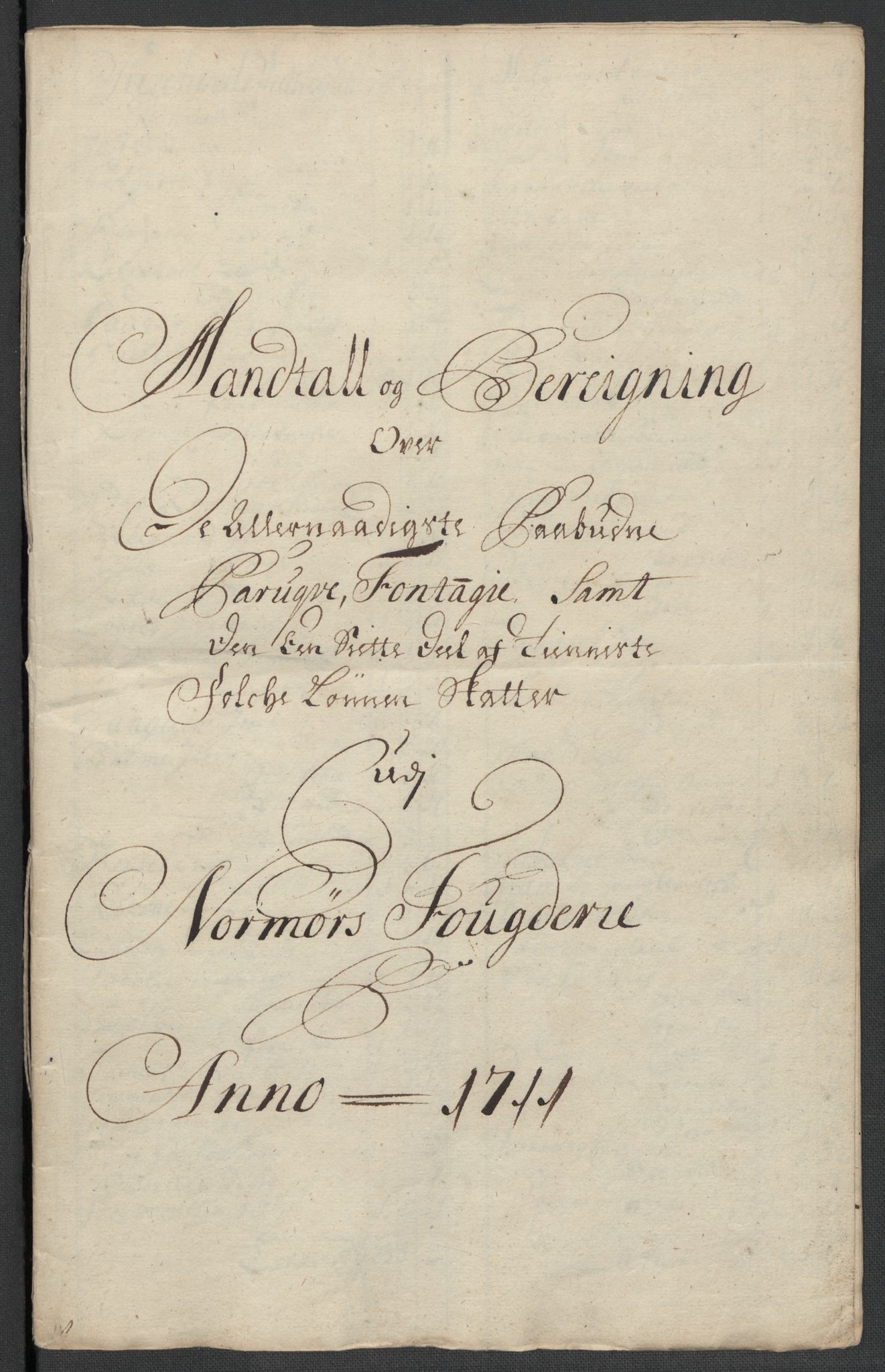 Rentekammeret inntil 1814, Reviderte regnskaper, Fogderegnskap, AV/RA-EA-4092/R56/L3745: Fogderegnskap Nordmøre, 1711, p. 186