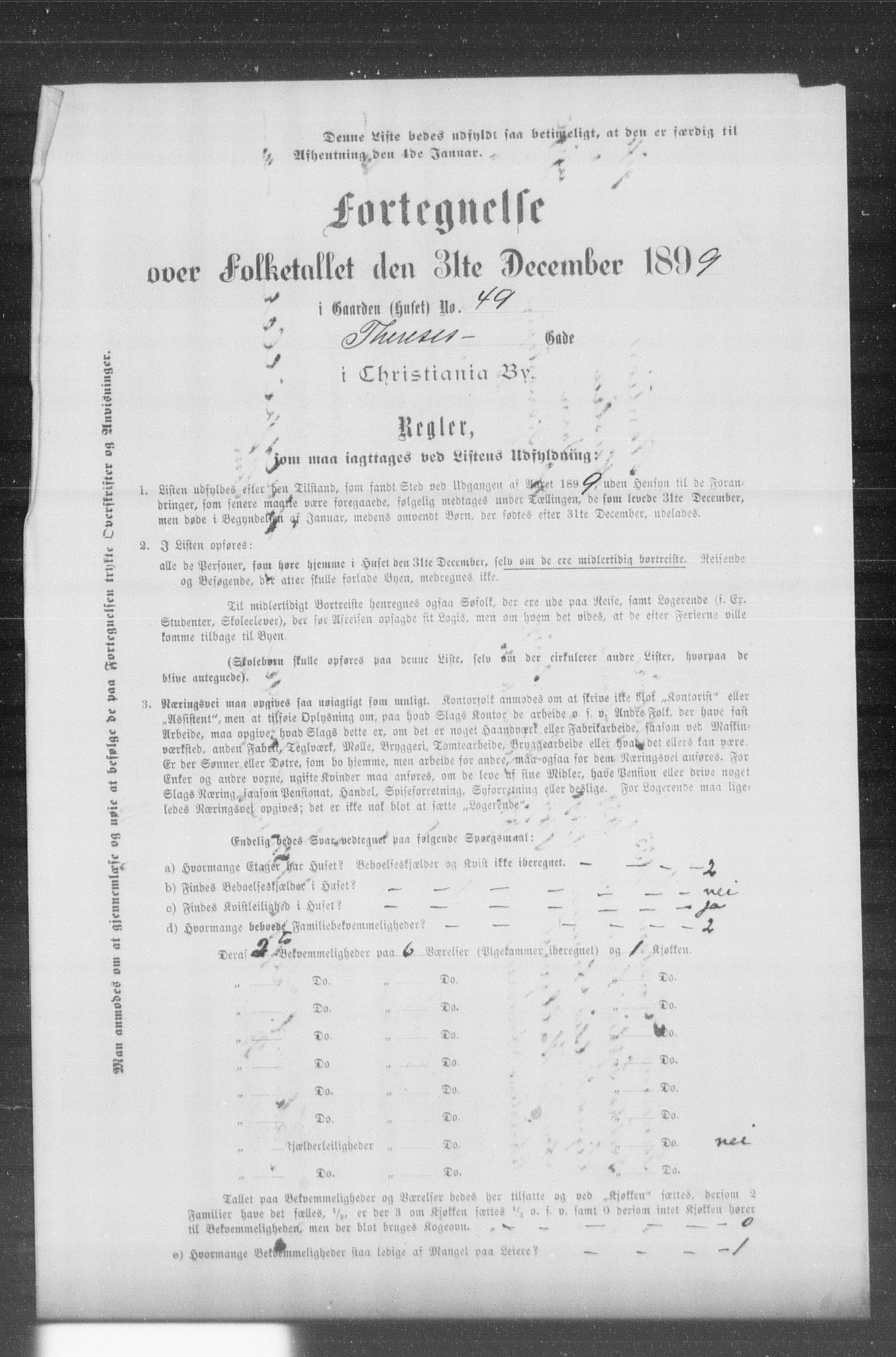 OBA, Municipal Census 1899 for Kristiania, 1899, p. 14121