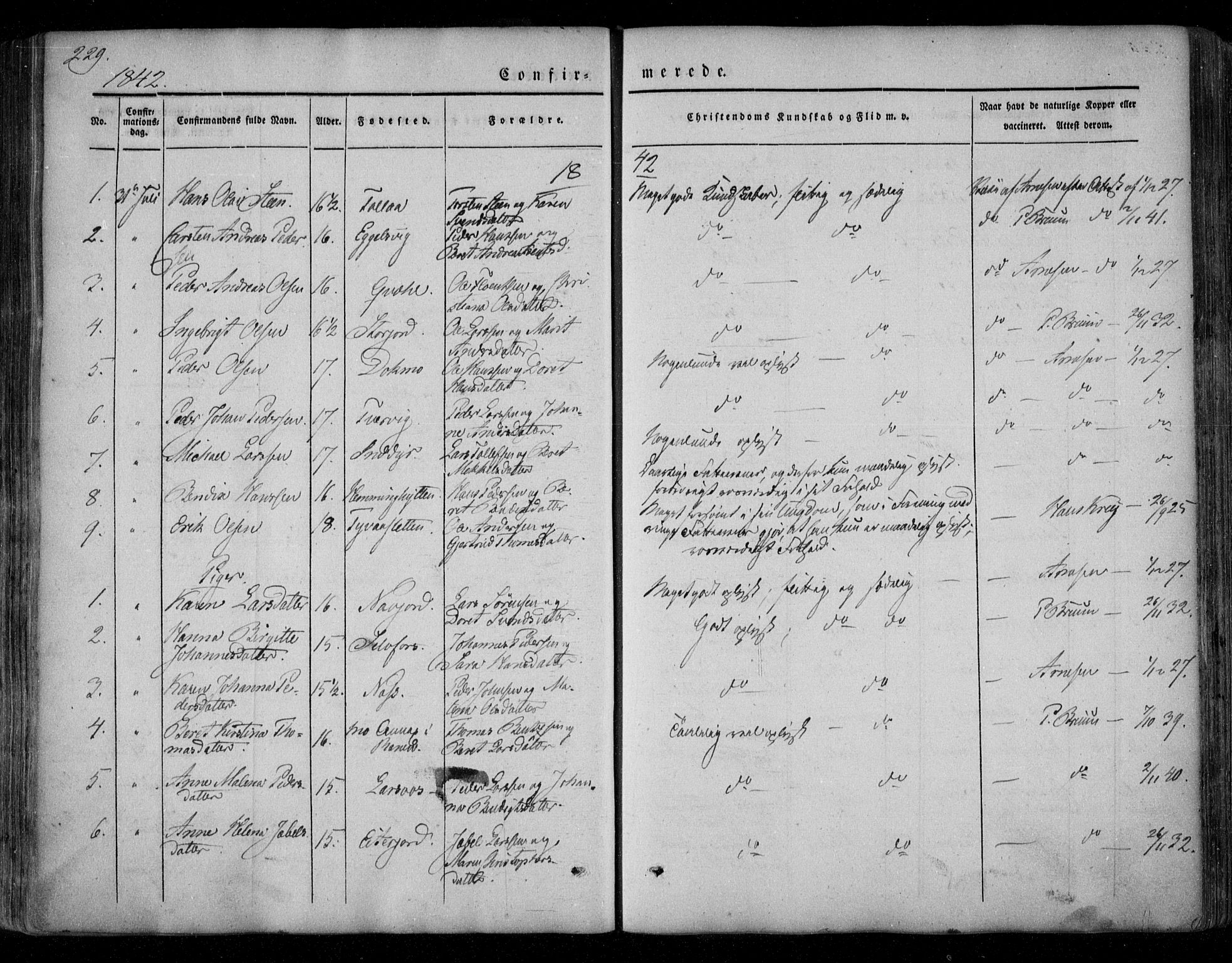 Ministerialprotokoller, klokkerbøker og fødselsregistre - Nordland, SAT/A-1459/846/L0644: Parish register (official) no. 846A02, 1837-1872, p. 229