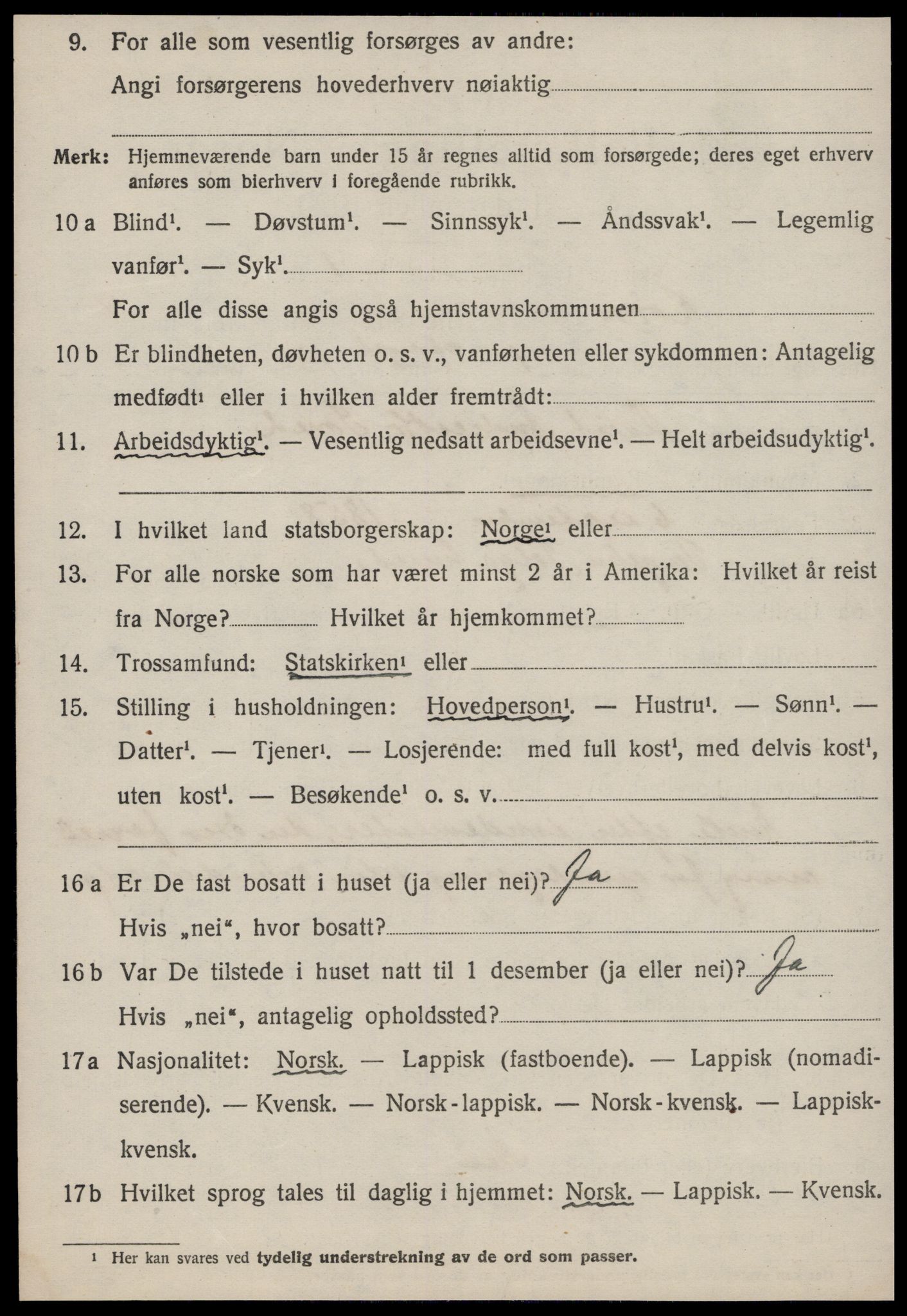 SAT, 1920 census for Røros, 1920, p. 4515