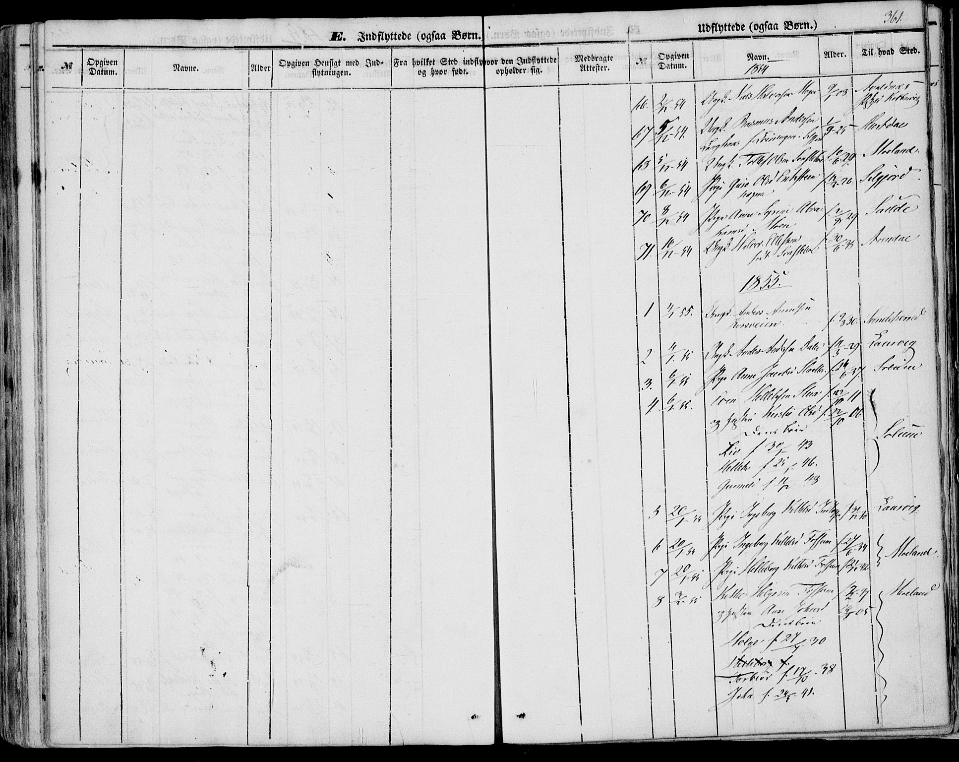 Bø kirkebøker, AV/SAKO-A-257/F/Fa/L0008: Parish register (official) no. 8, 1849-1861, p. 361