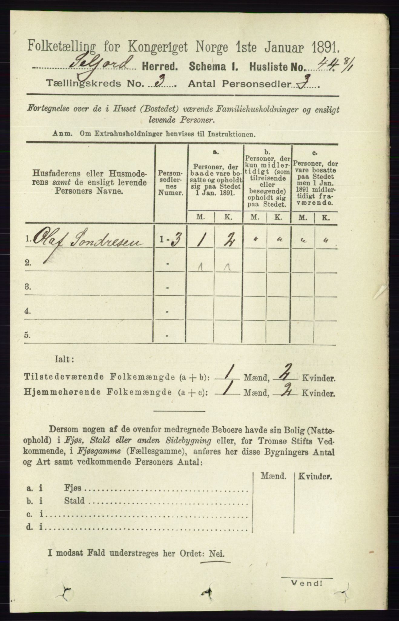 RA, 1891 census for 0828 Seljord, 1891, p. 978