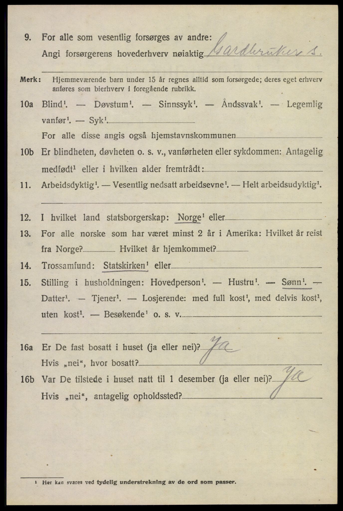 SAKO, 1920 census for Lardal, 1920, p. 4398